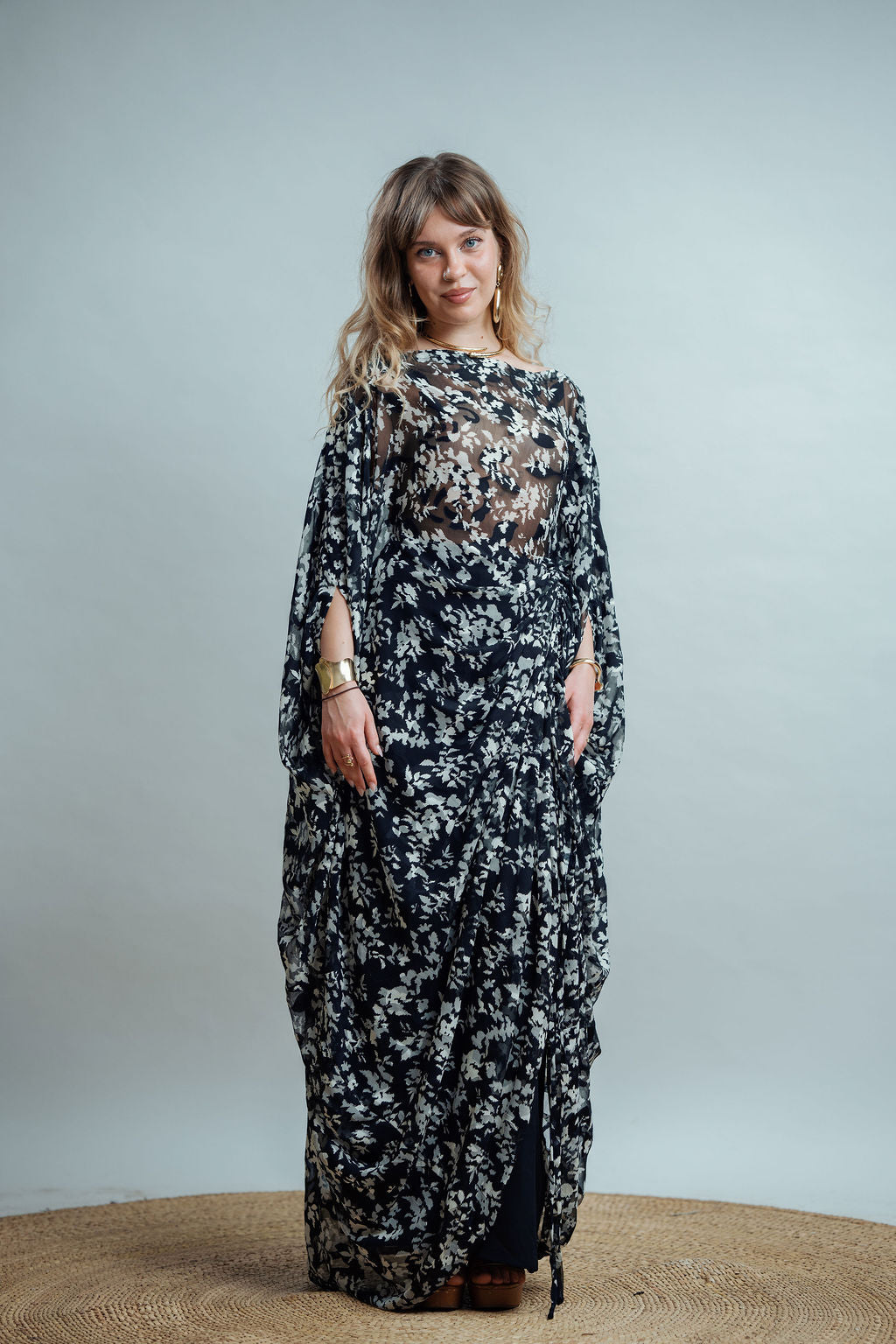 Kiara Set - Forest Smoke (Chiffon)