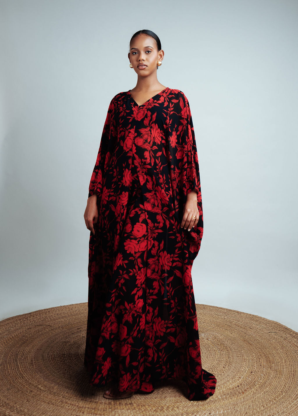 Rayan Set - Midnight Rose (Chiffon)