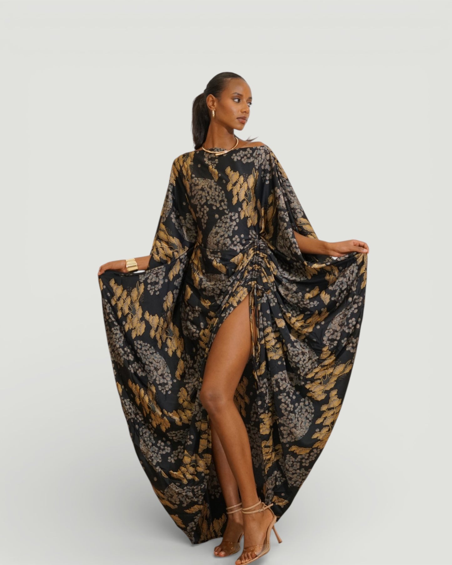 Kiara Derac - Gilded Vine (Silk Satin)