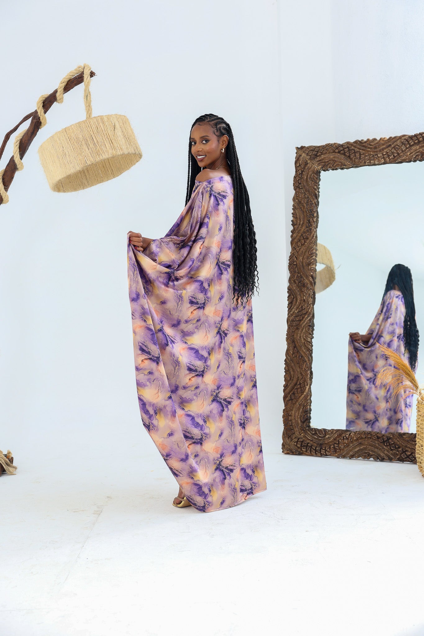 Lavender Mirage Silk Derac