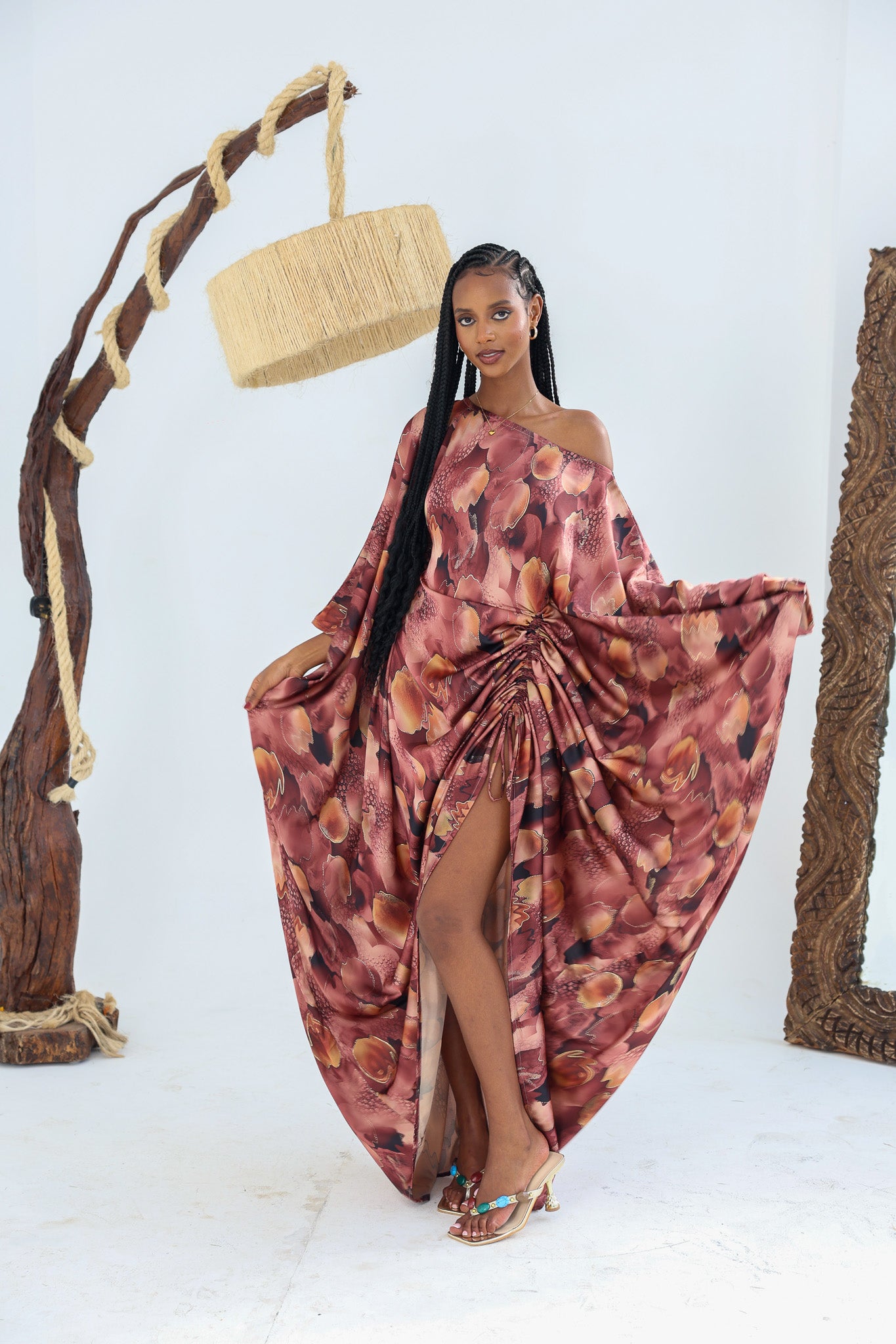 Amber Petal Silk Derac