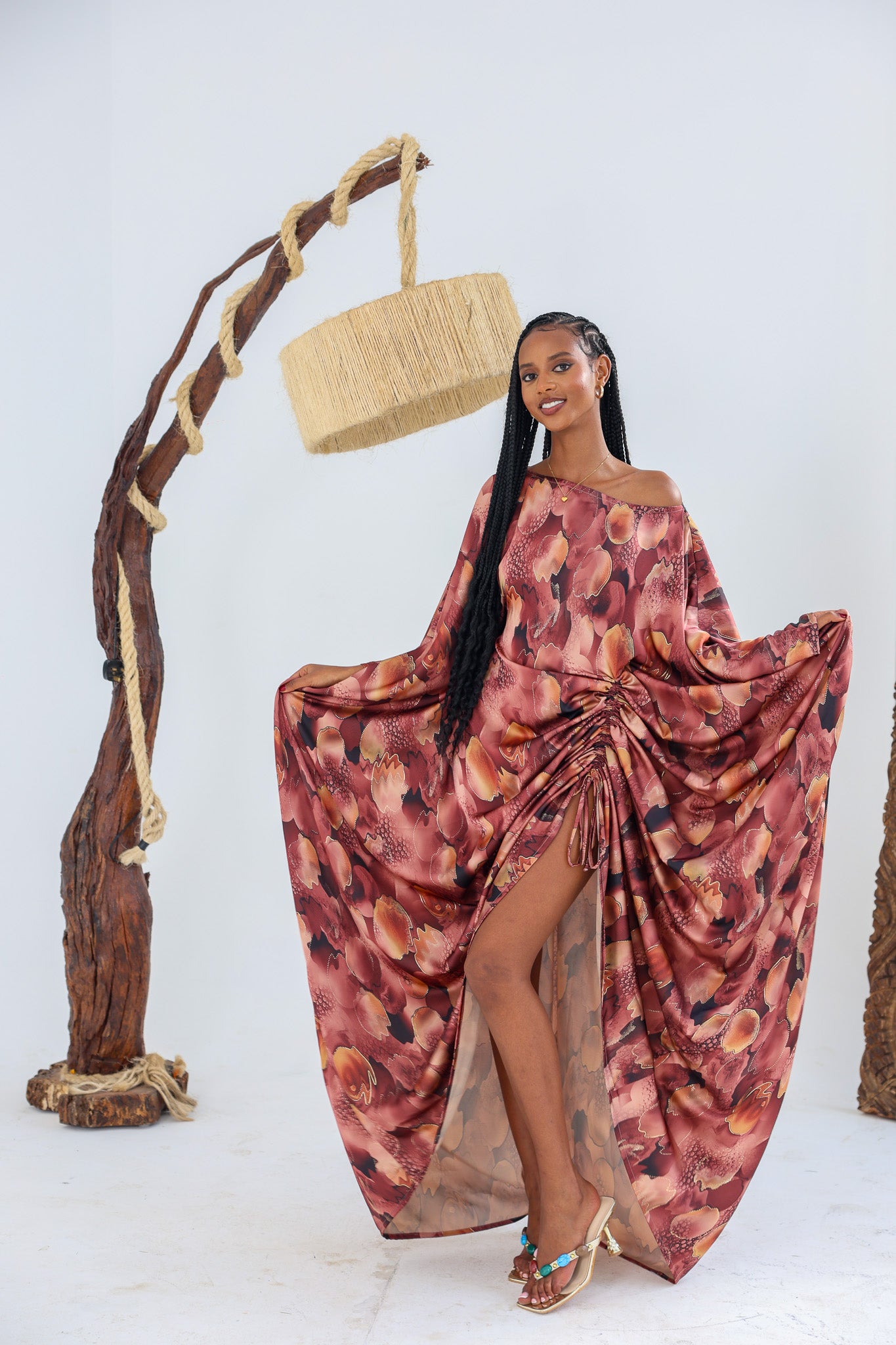 Amber Petal Silk Derac