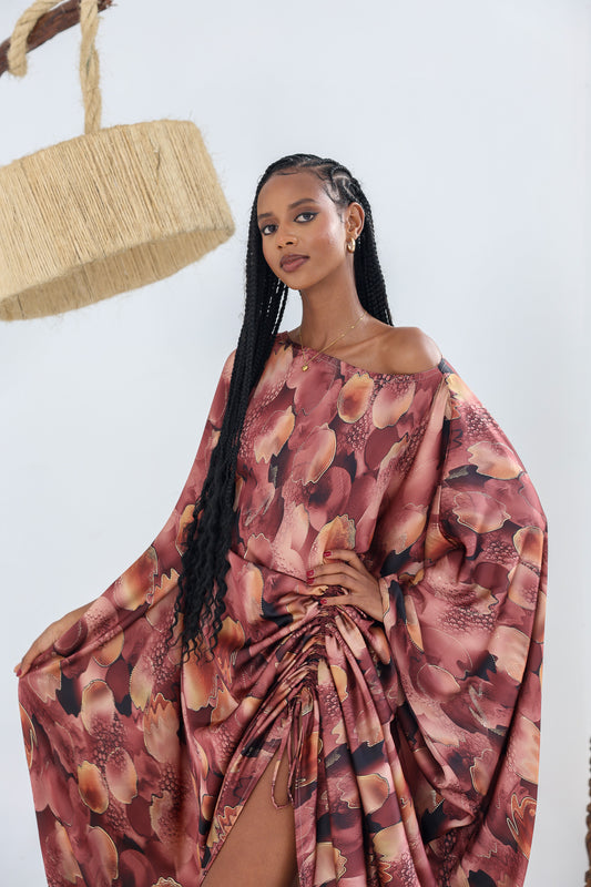 Amber Petal Silk Derac
