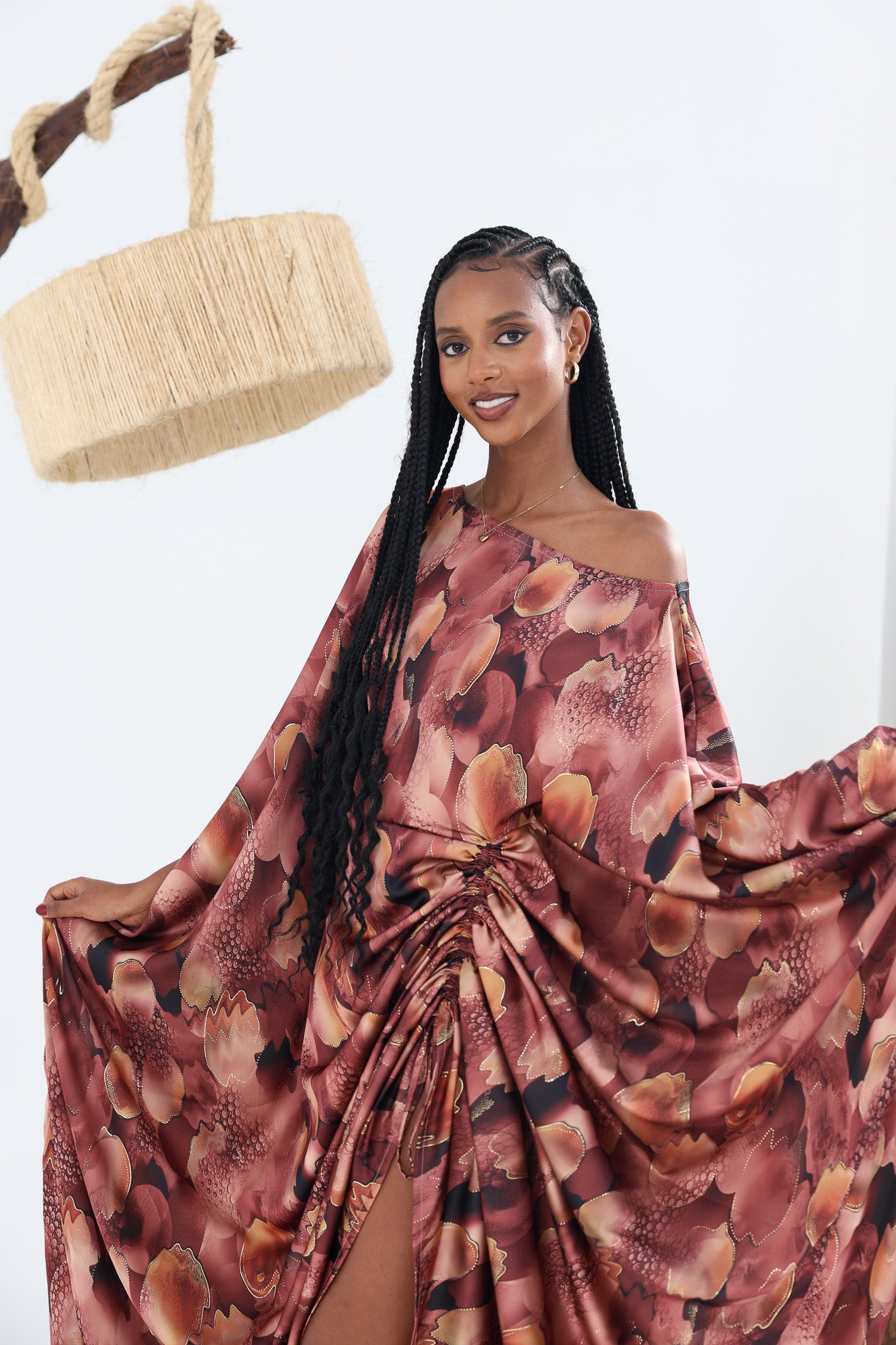 Amber Petal Silk Derac
