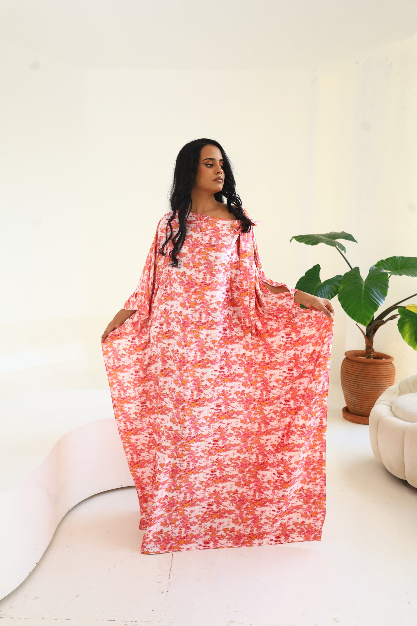 Pink Tide Silk Derac - Bernice Design