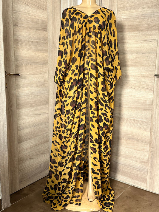 Amber Roar Chiffon Kimono
