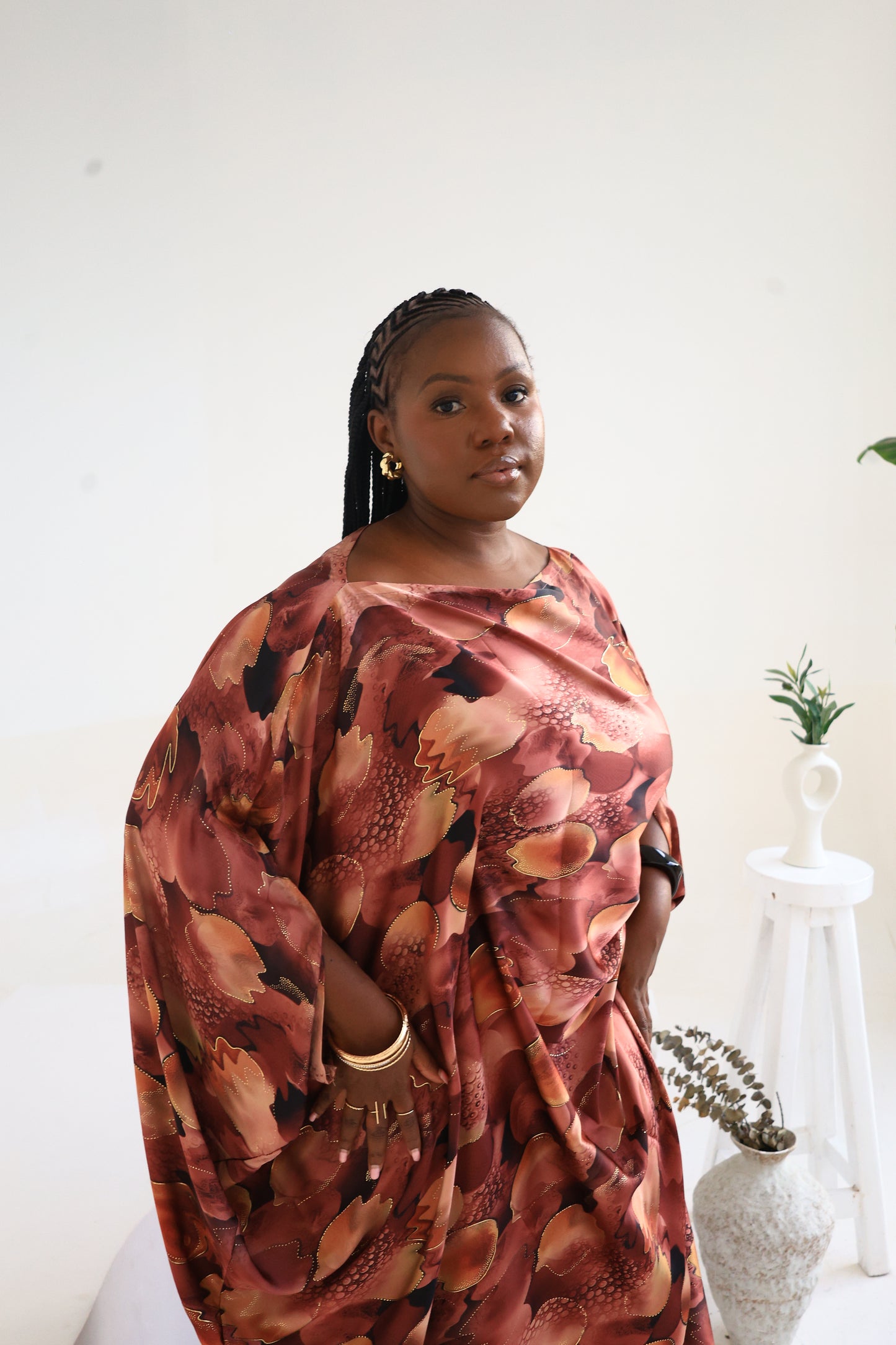 Amber Petal Silk Derac - Zahra Design