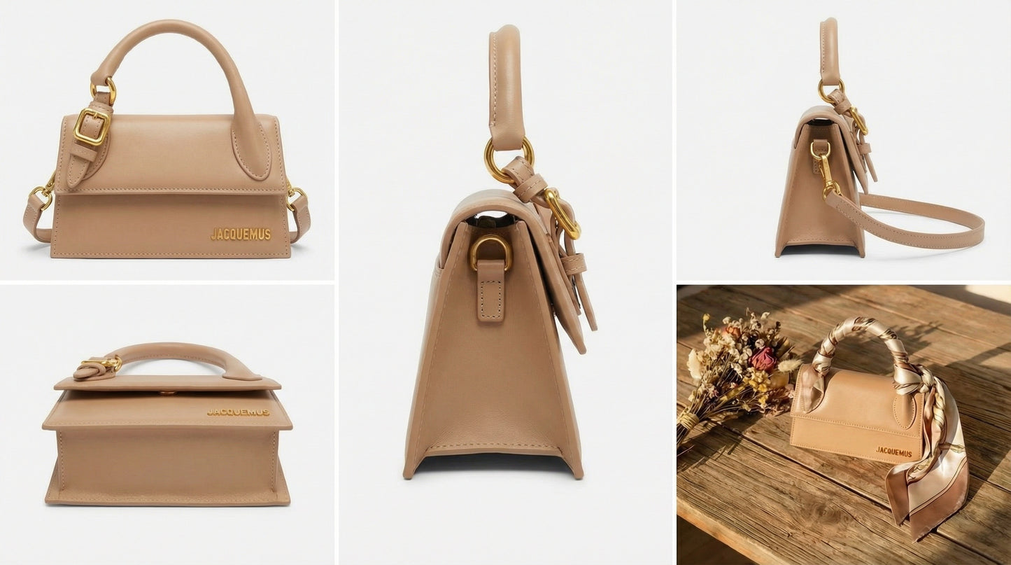 Beige Jaquemus sachel bag