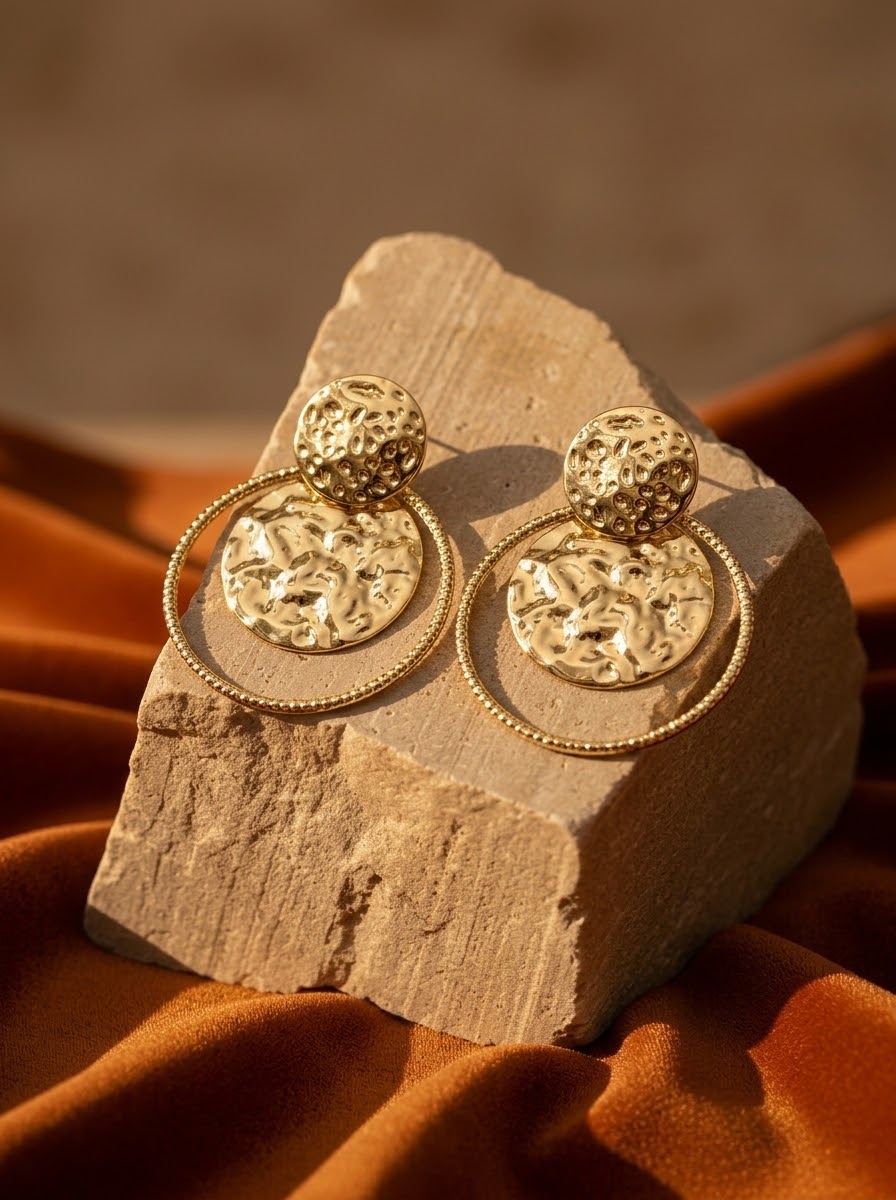 Moon Ring Earrings
