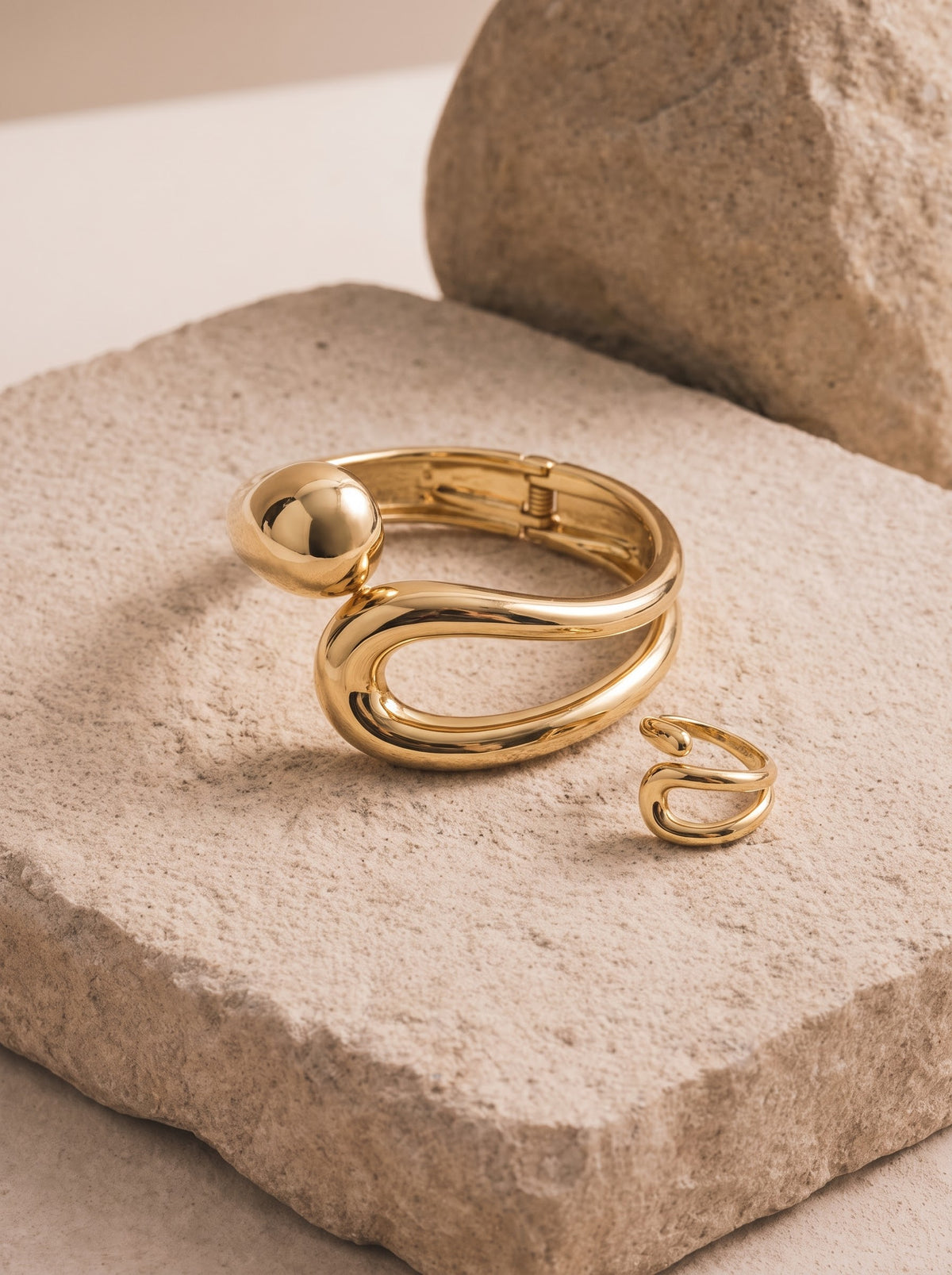 Triple Hoop Bangle Set