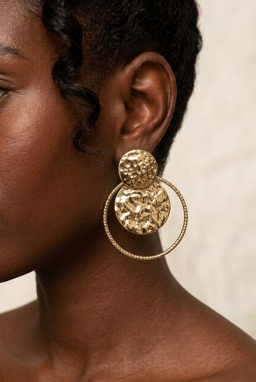 Moon Ring Earrings