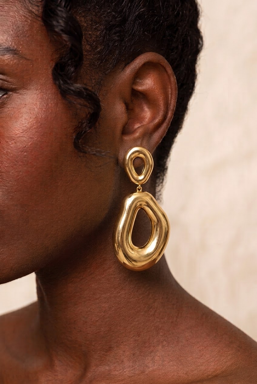 Ripple Drop Earrings