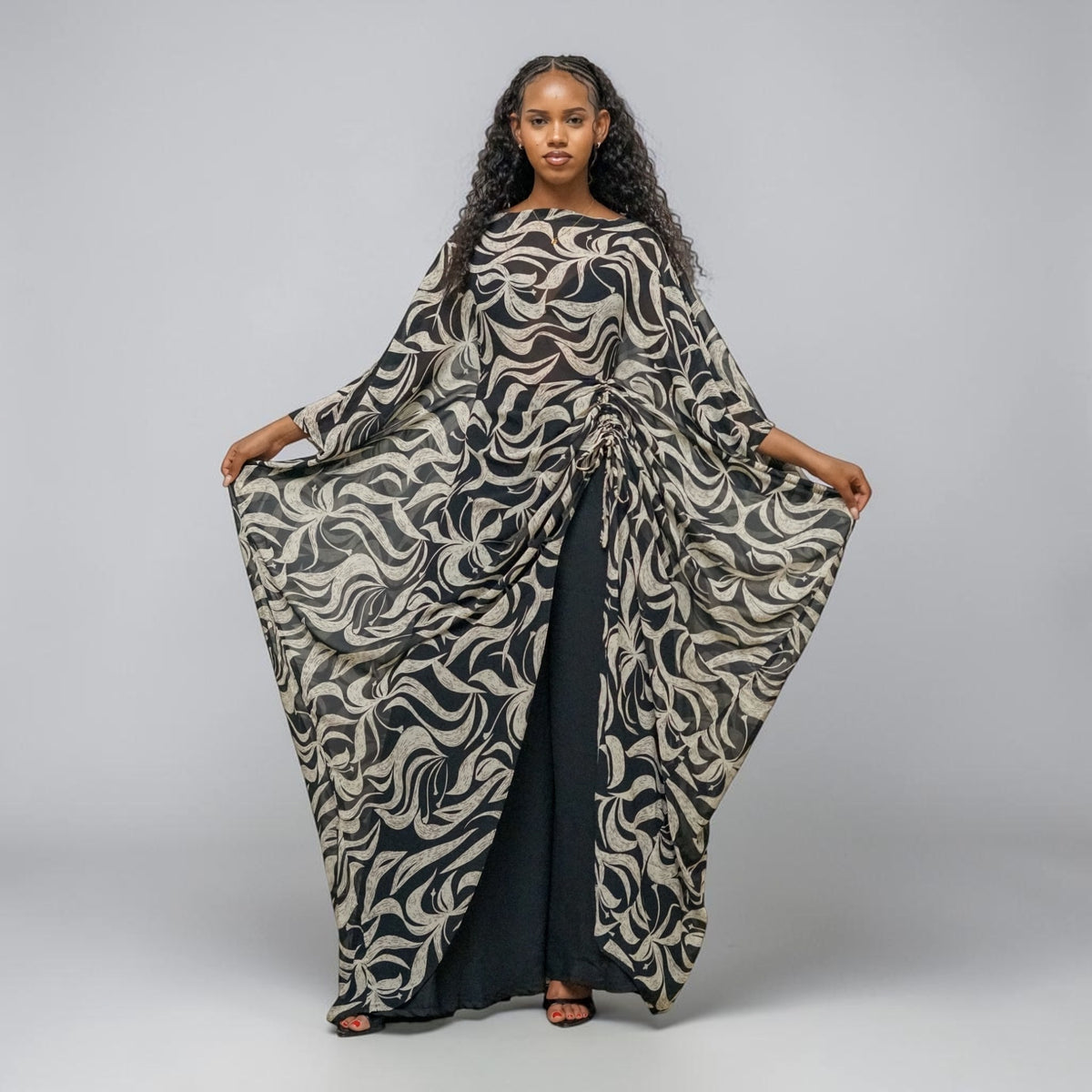 Amani Set - Noir Lilly (Chiffon)