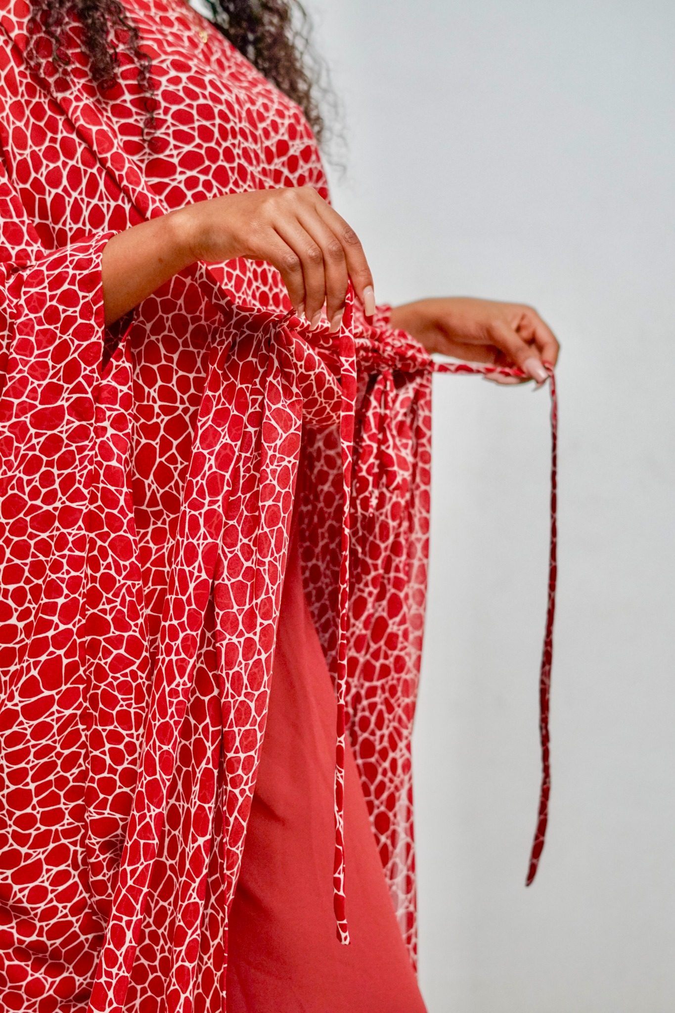 Amani Set - Scarlet Mosaic (Chiffon)