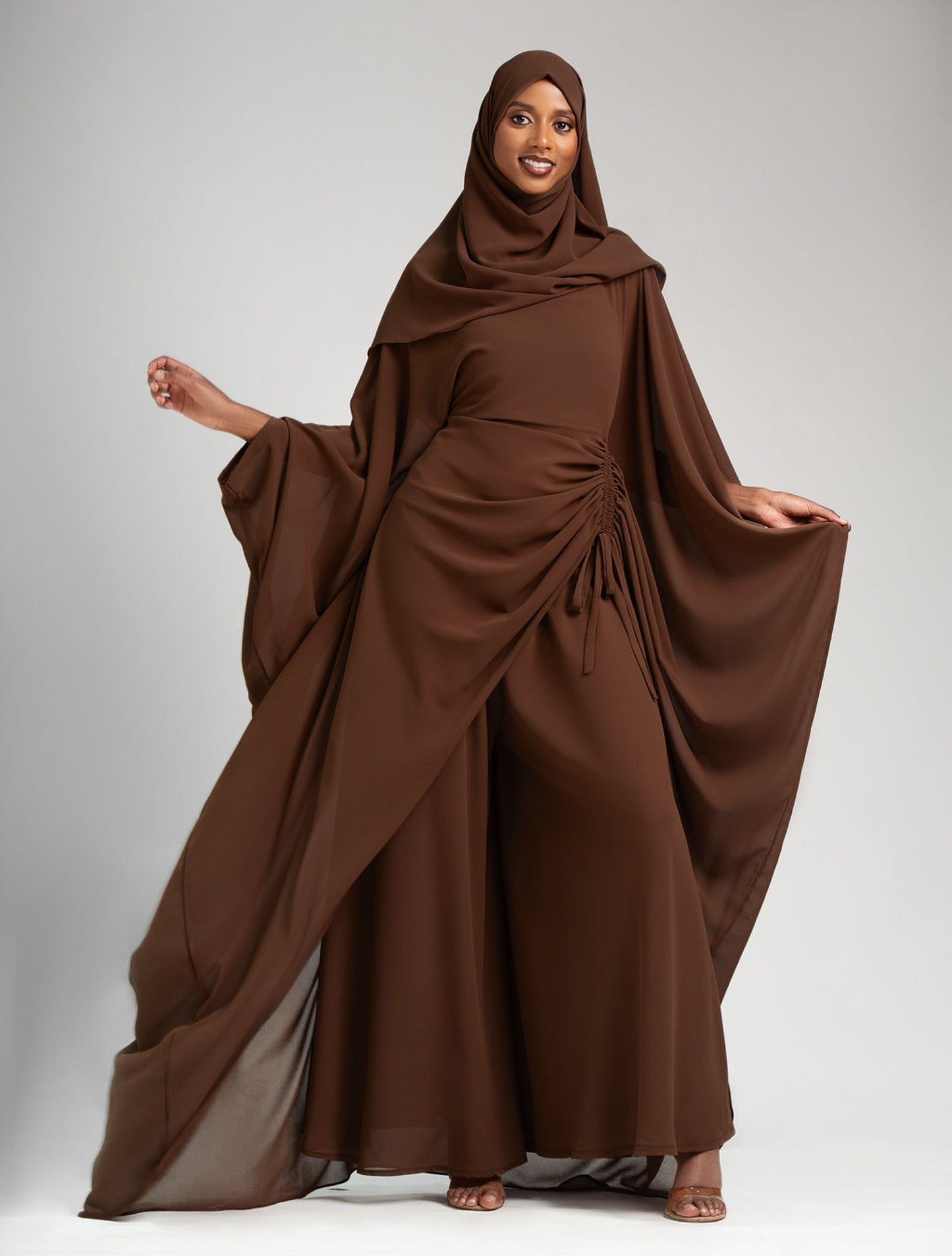 Amani Set - Chocolate  (Chiffon)