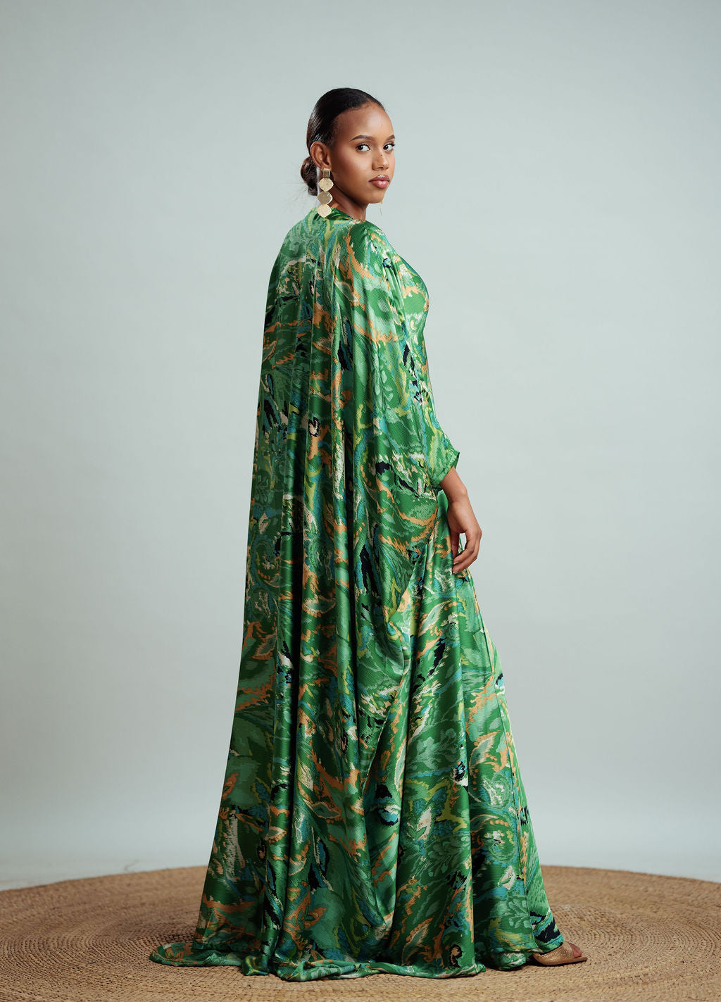 Rayan Set - Green Tide (Crepe Satin)