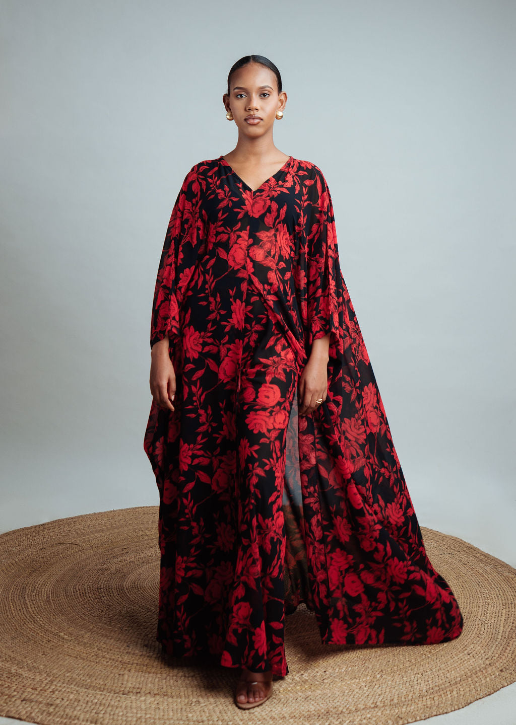 Rayan Set - Midnight Rose (Chiffon)