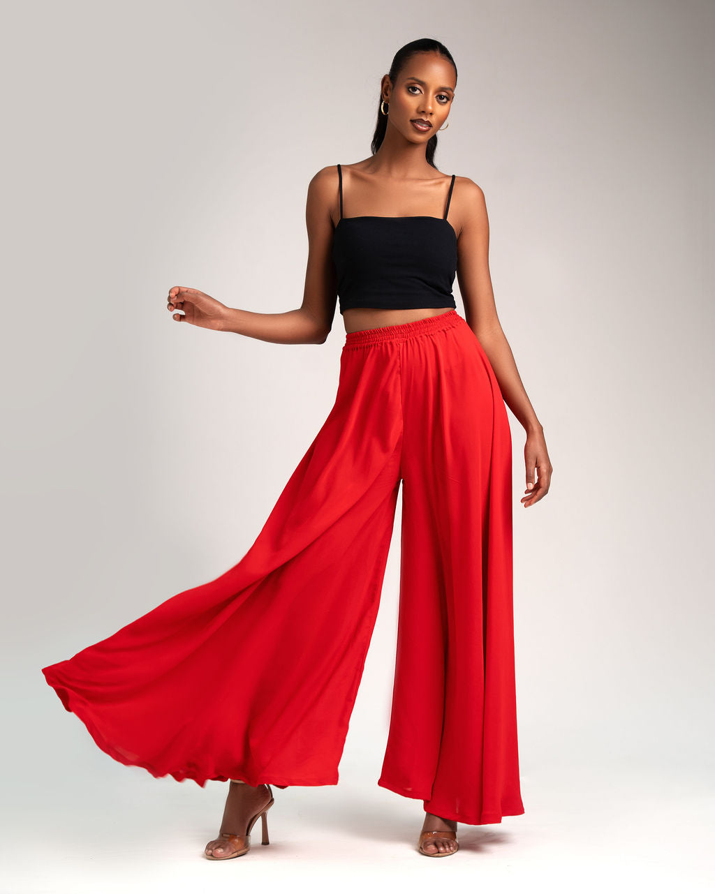 Luna Palazzo - Ruby (Chiffon)