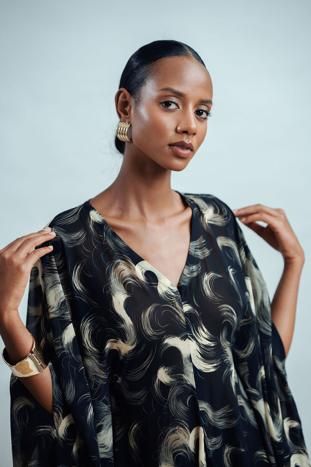 Rayan Set - Ink Current (Chiffon)