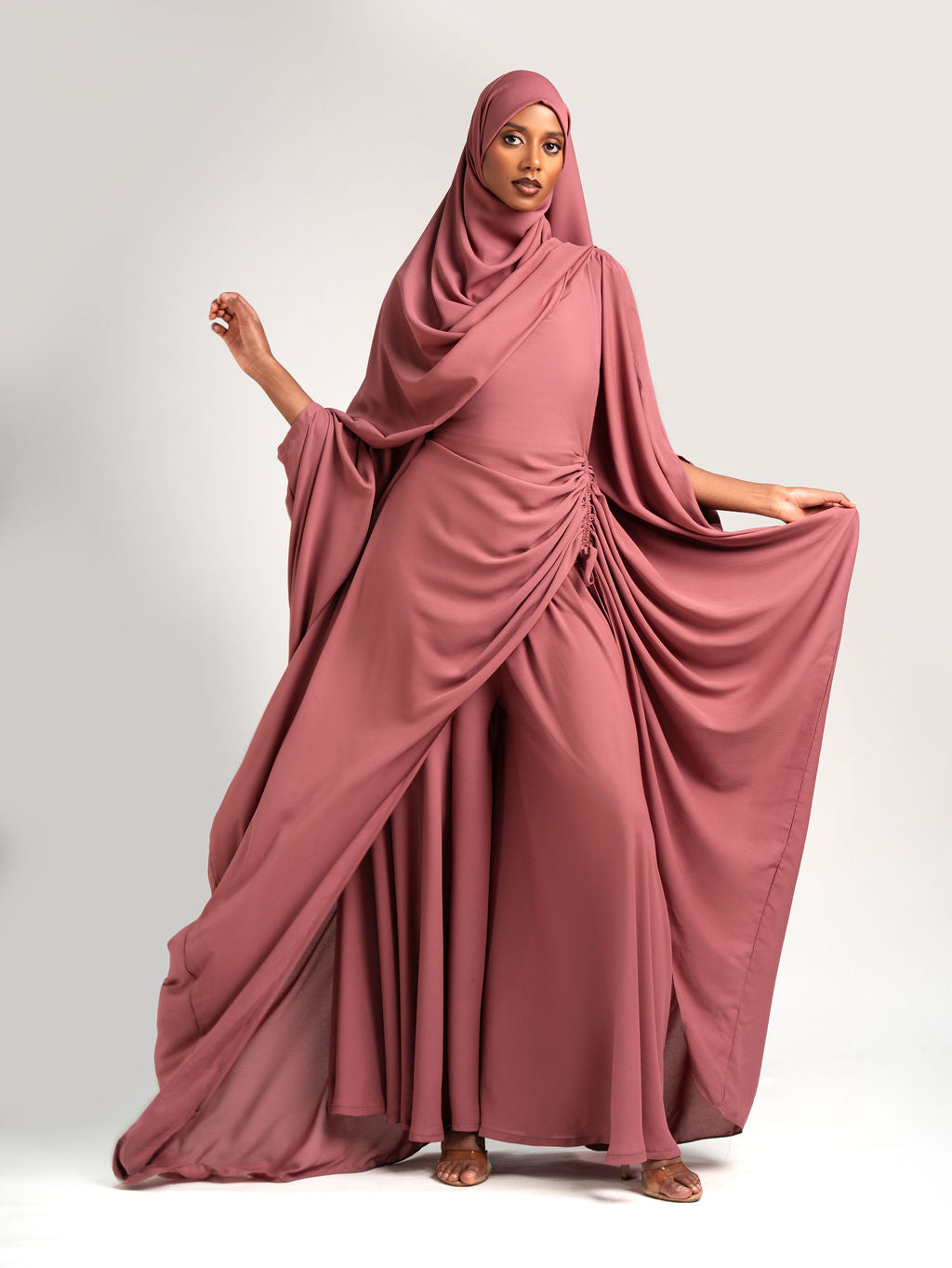 Amani Set - Dusty Rose (Chiffon)
