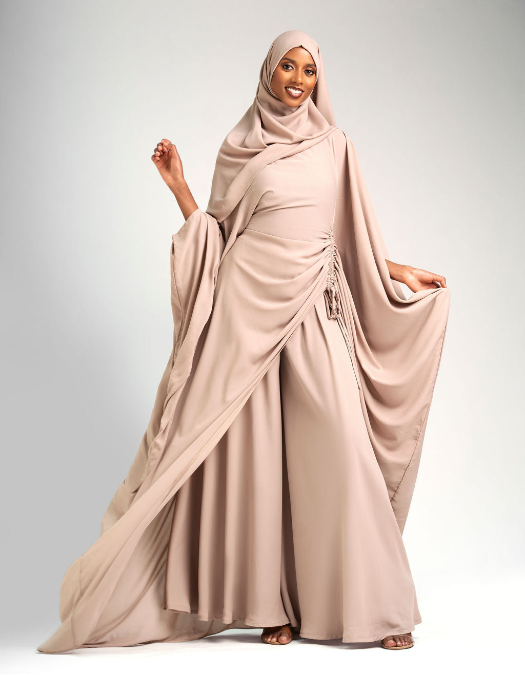 Amani Set- Soft Beige (Chiffon)