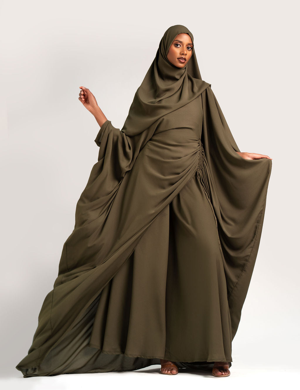 Amani Set- Olive (Chiffon)