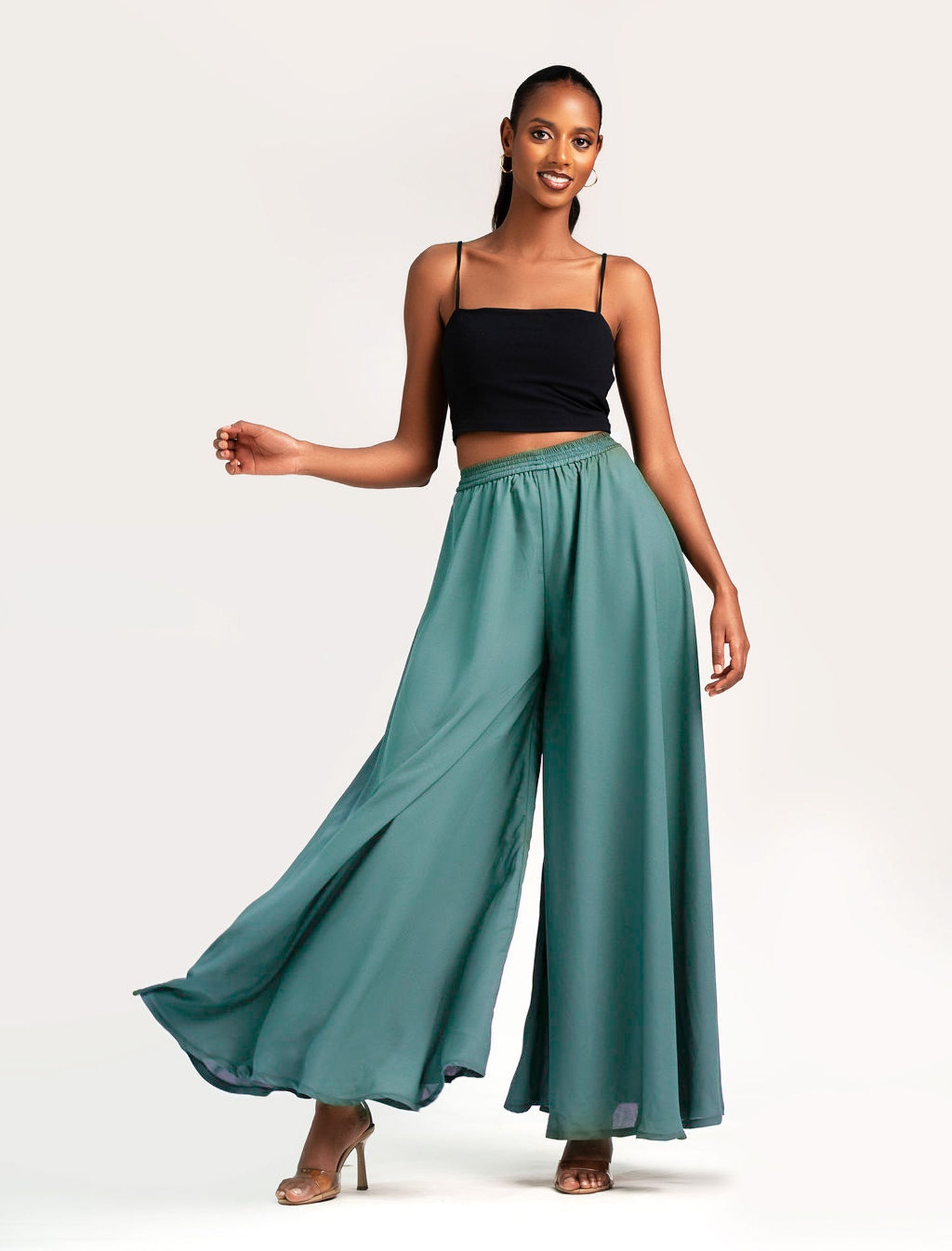 Luna Palazzo -Turquoise(Chiffon)