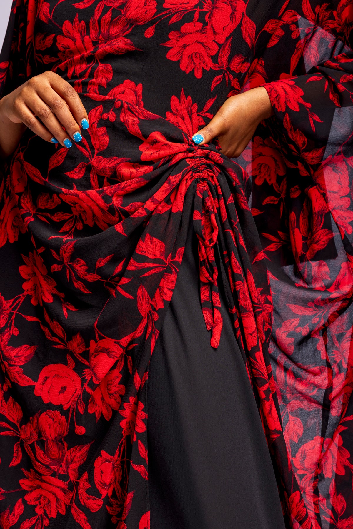 Amani Set - Scarlet Jungle (Chiffon)
