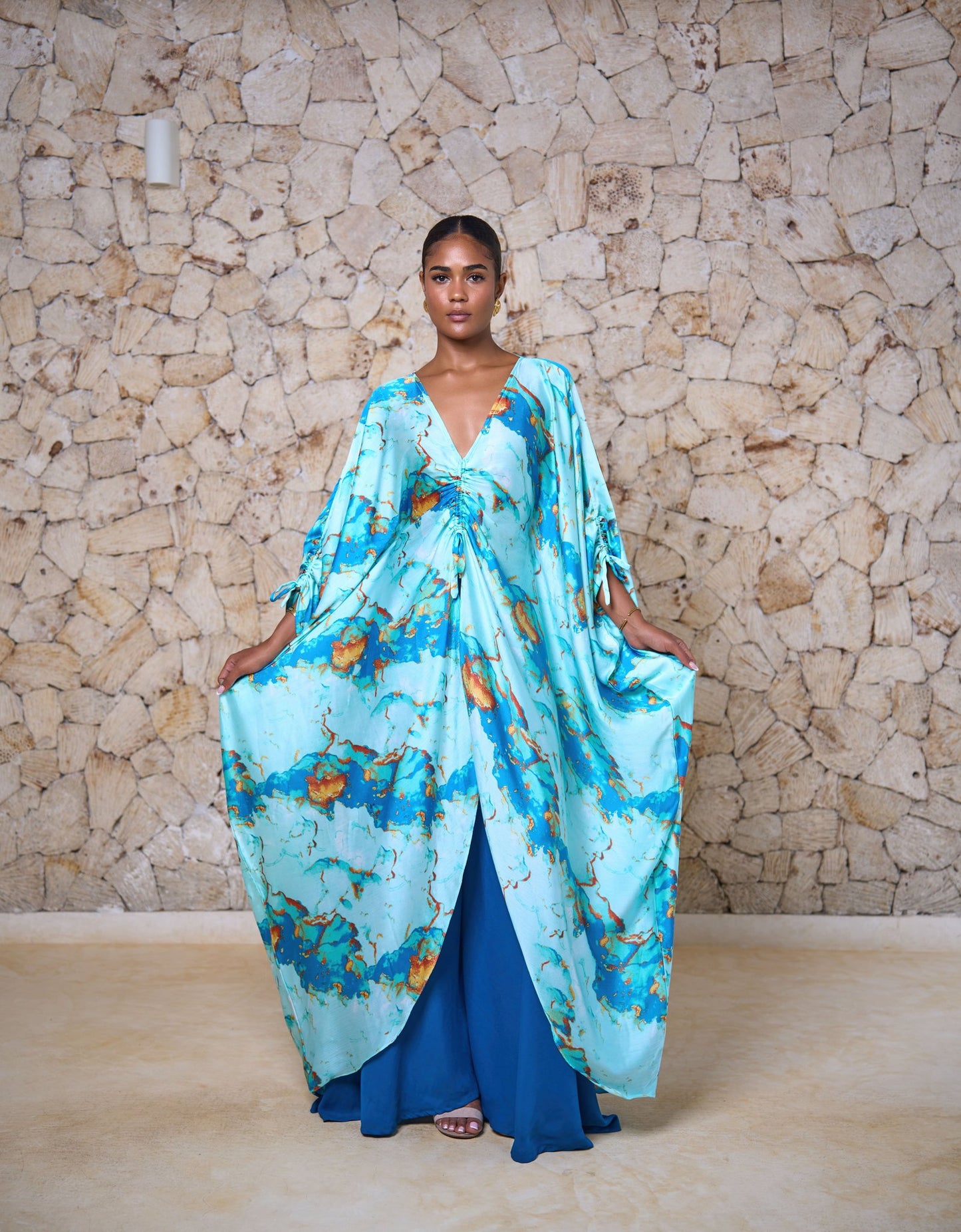 Rayan Set - Bahari Mint (Crepe Satin)