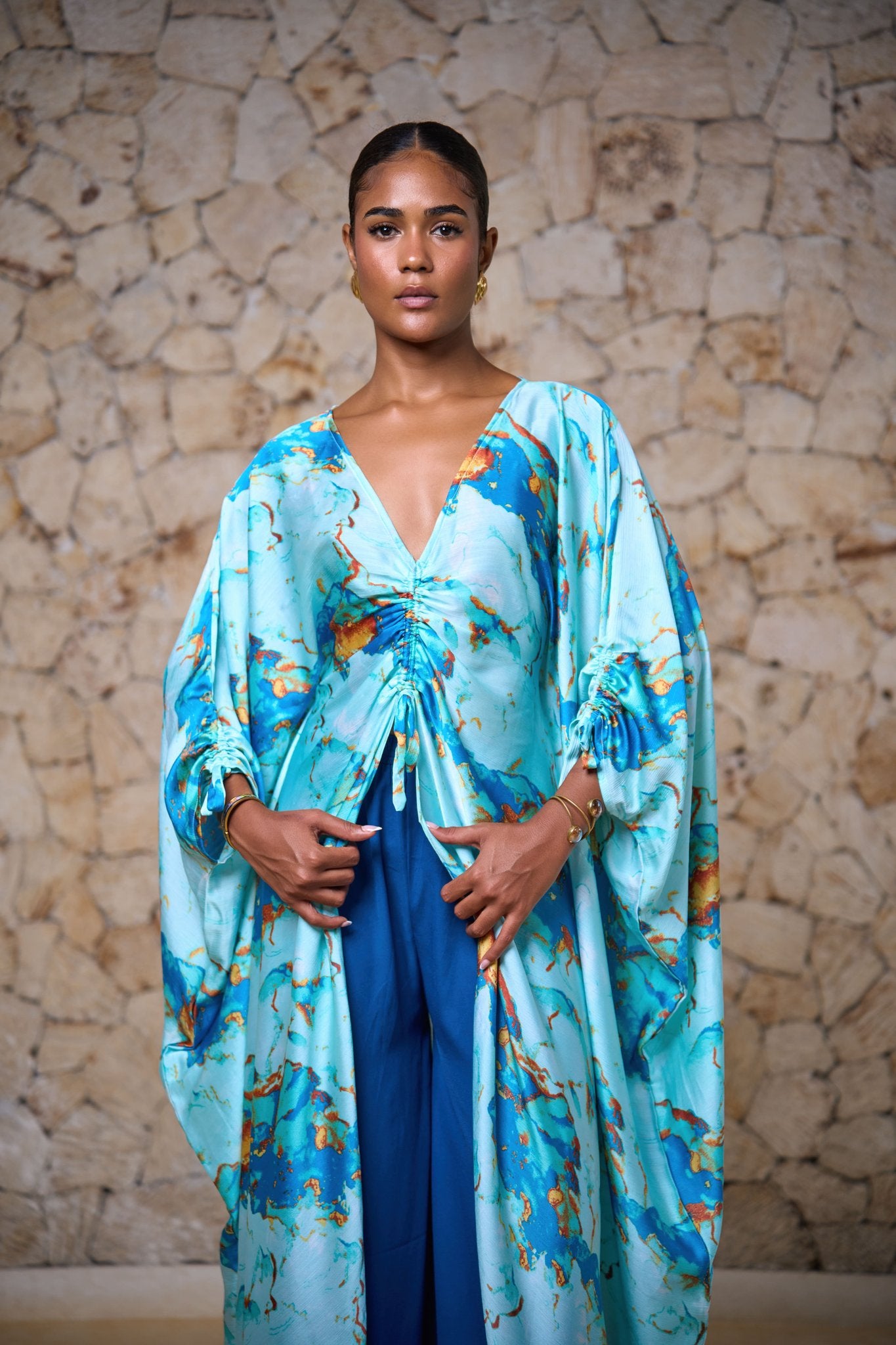 Rayan Set - Bahari Mint (Crepe Satin)