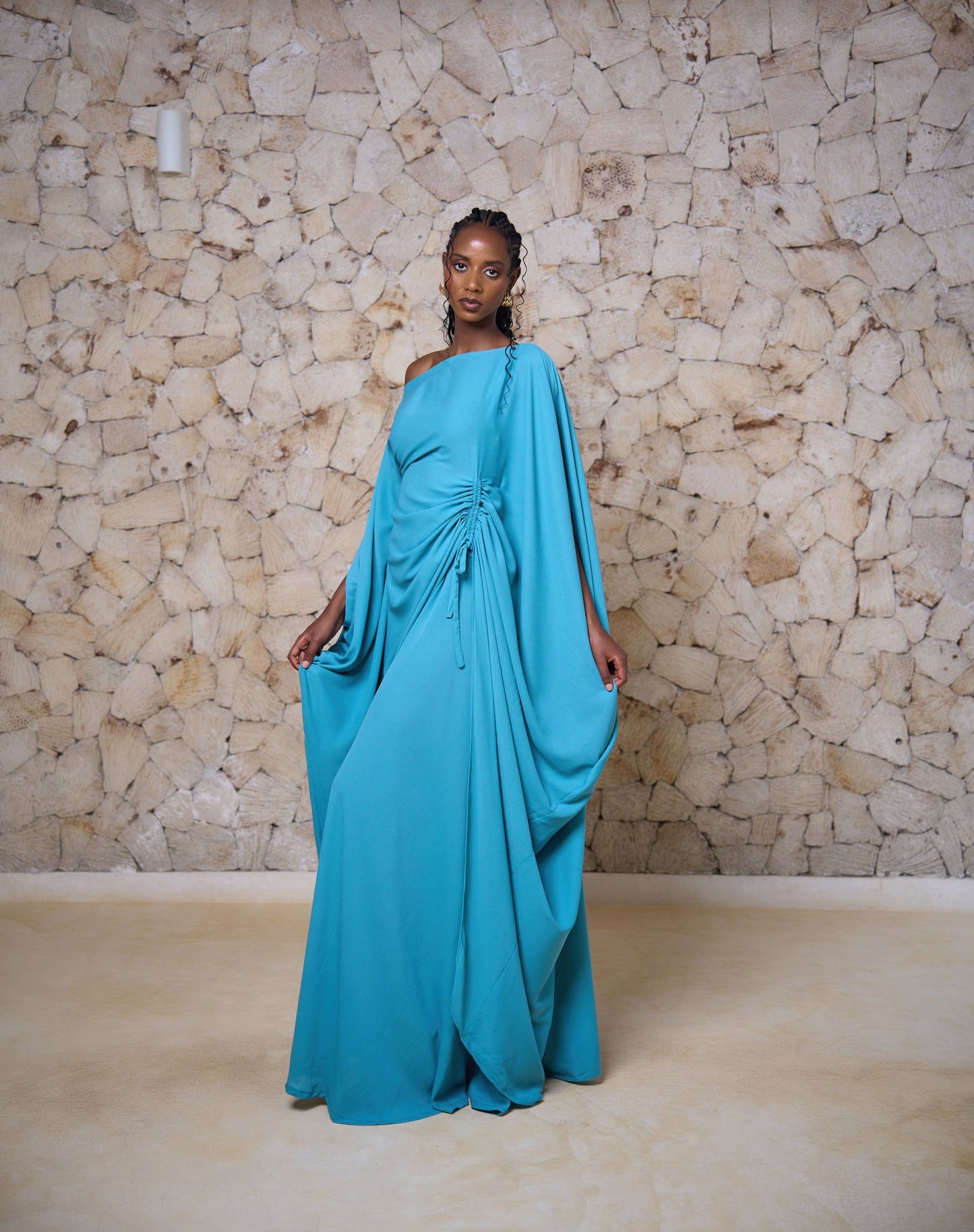Amani Set - Turqouise Blue (Chiffon)