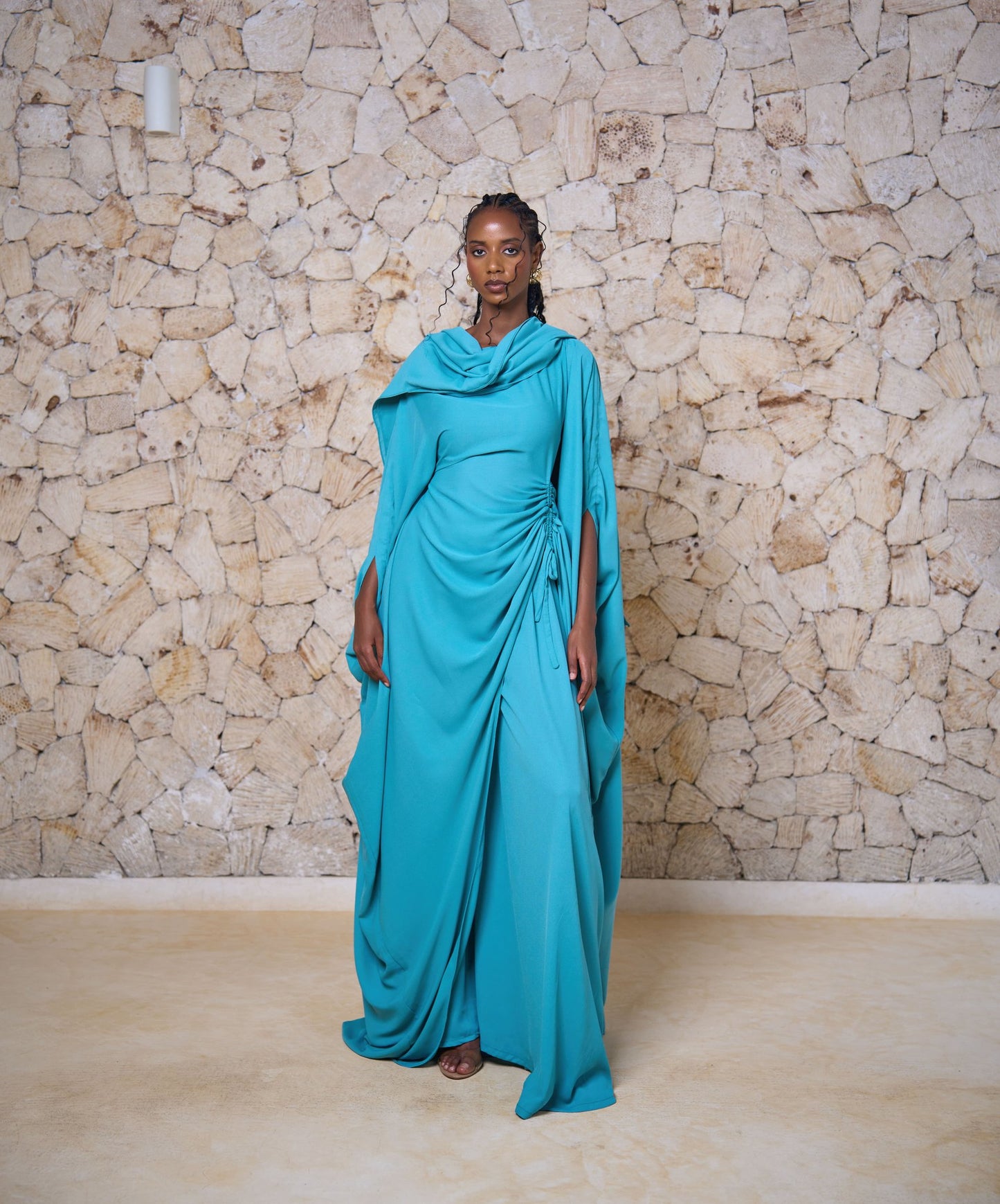 Amani Set - Turqouise Blue (Chiffon)