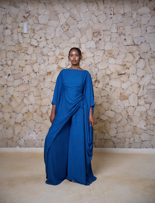 Amani Set - Teal Blue  (Chiffon)