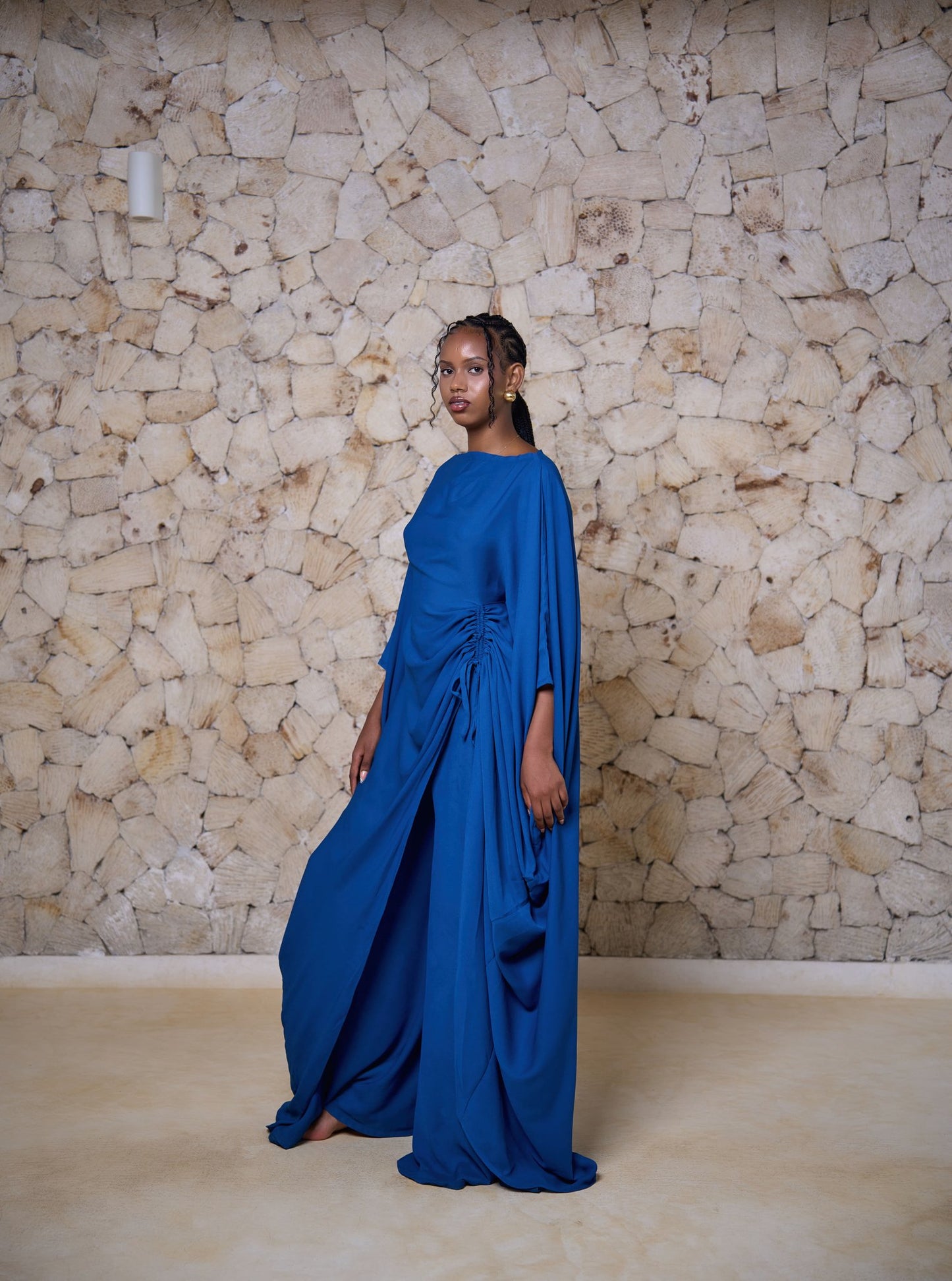 Amani Set - Teal Blue  (Chiffon)