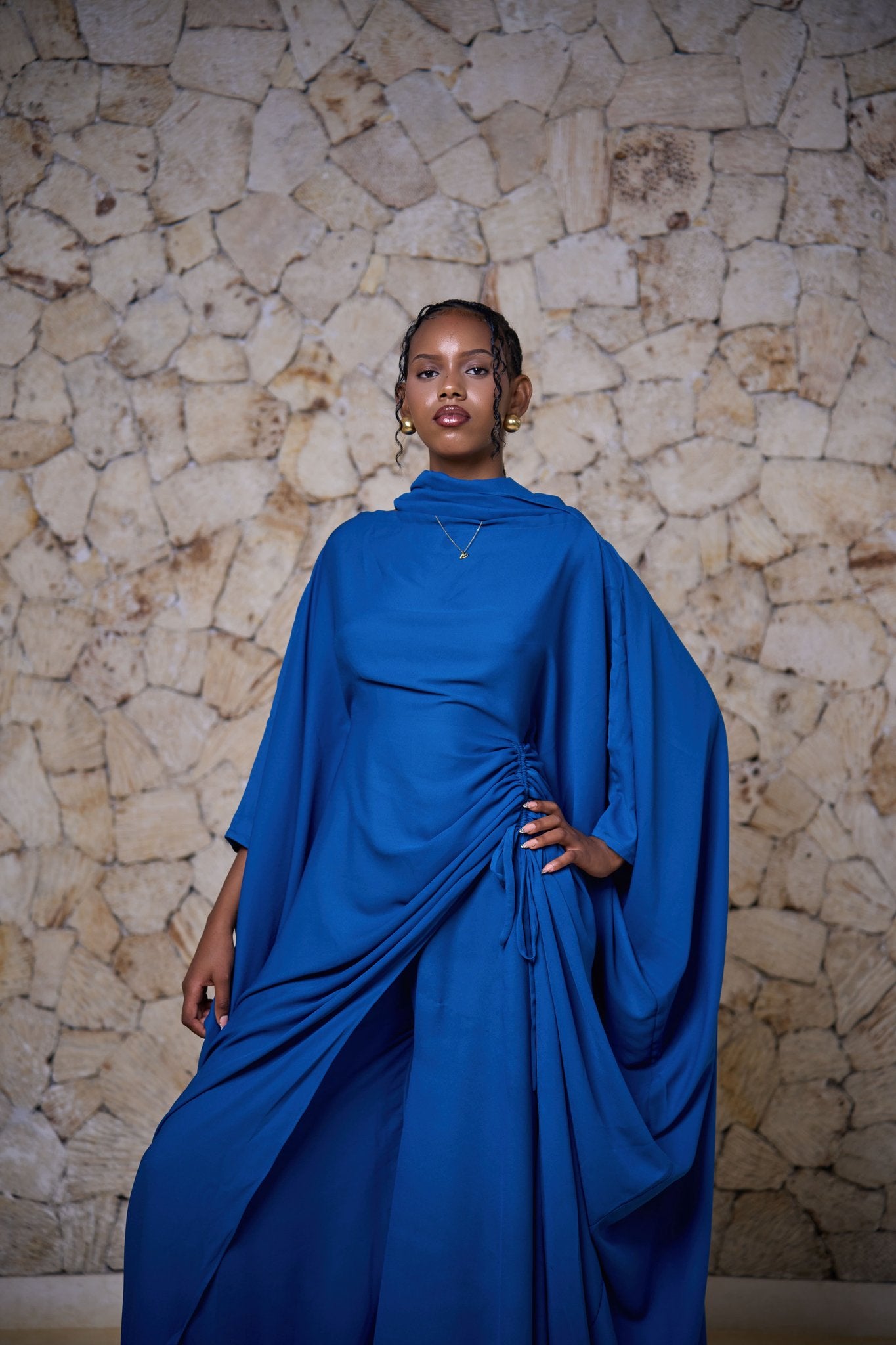Amani Set - Teal Blue  (Chiffon)