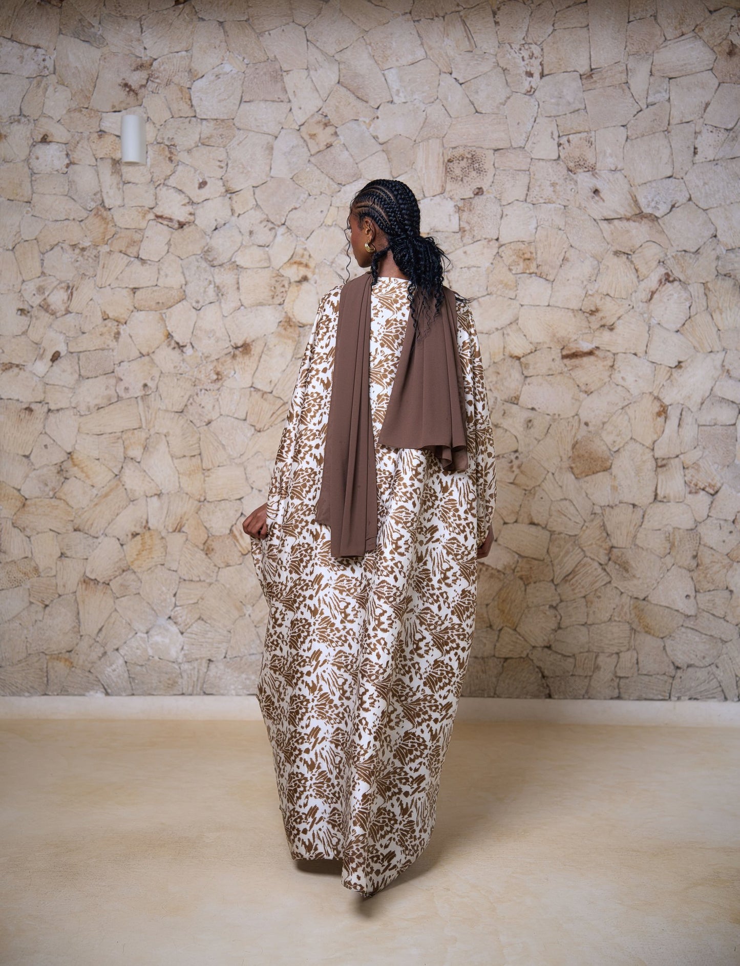 Amani Set -  Savanna Bloom (Silky Satin,Chiffon)