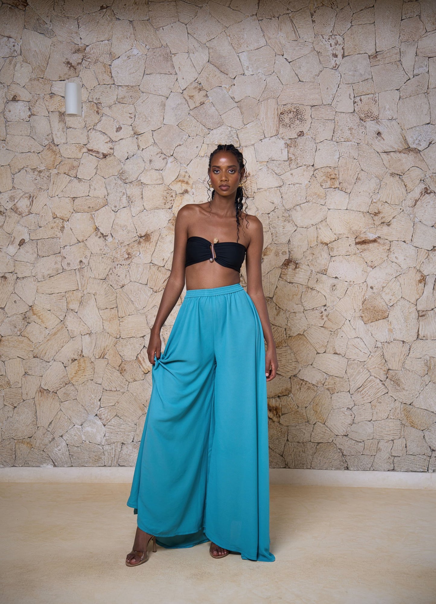 Amani Set - Turqouise Blue (Chiffon)
