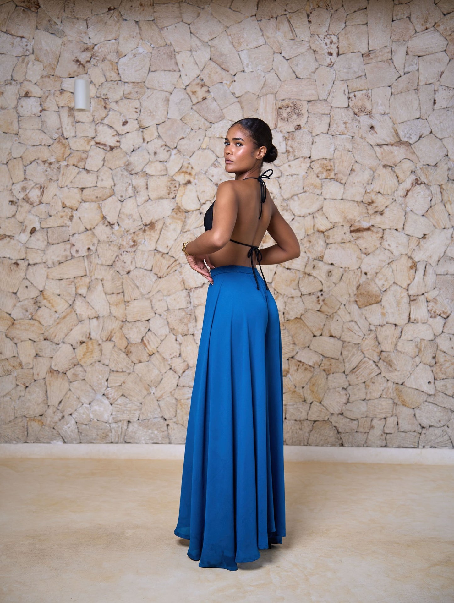 Amani Set - Teal Blue  (Chiffon)