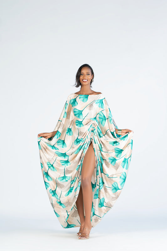 Ginkgo Glow Derac- Maxi Dress