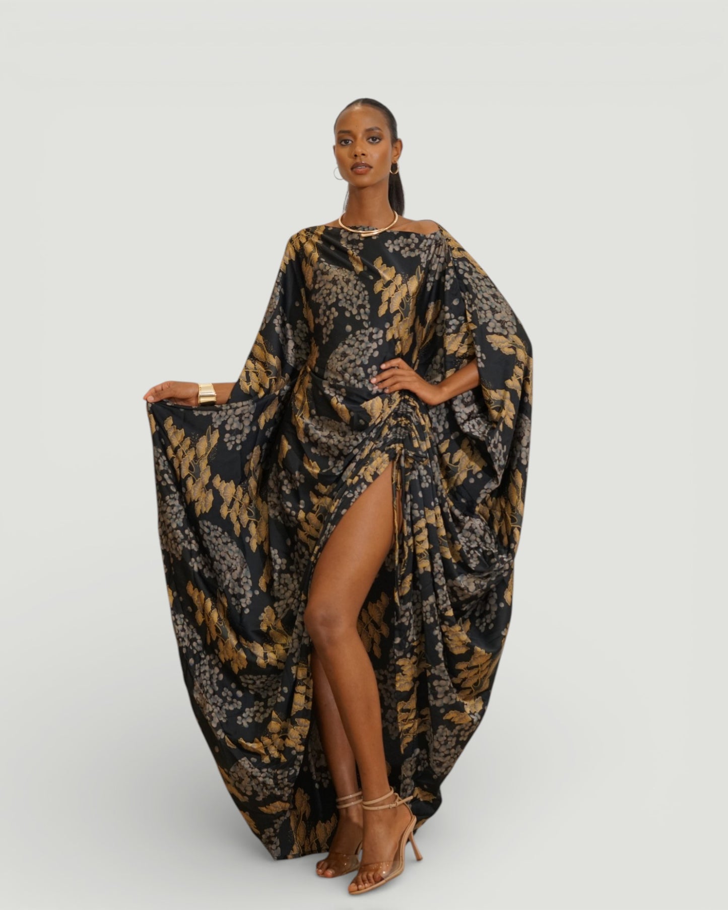 Kiara Derac - Gilded Vine (Silk Satin)