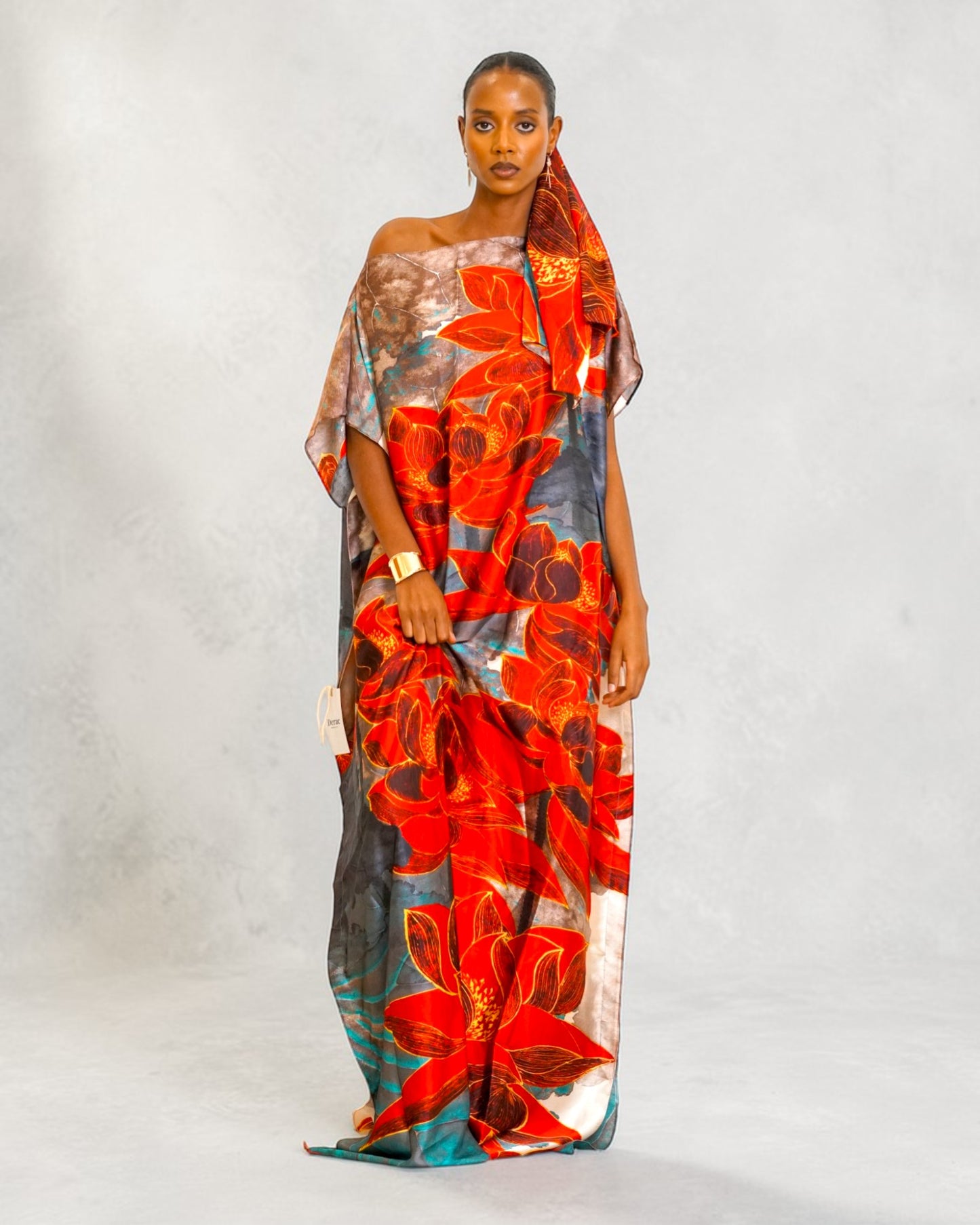 Breeze Derac -  Crimson Lotus (Lightweight Satin)