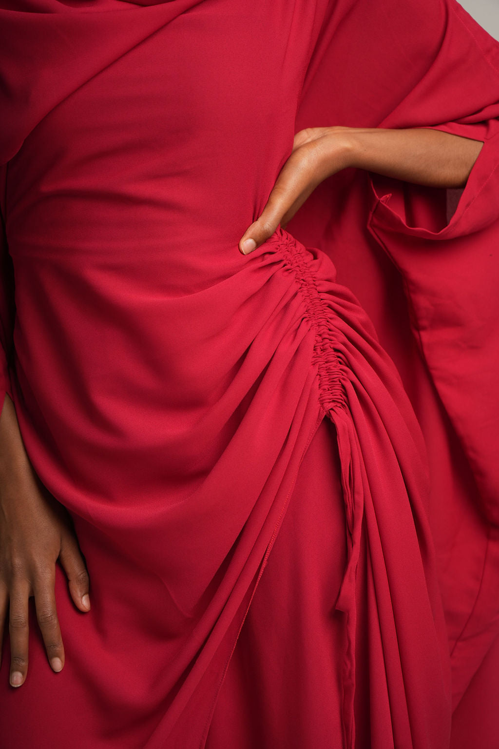 Amani Set-Wine red(chiffon)