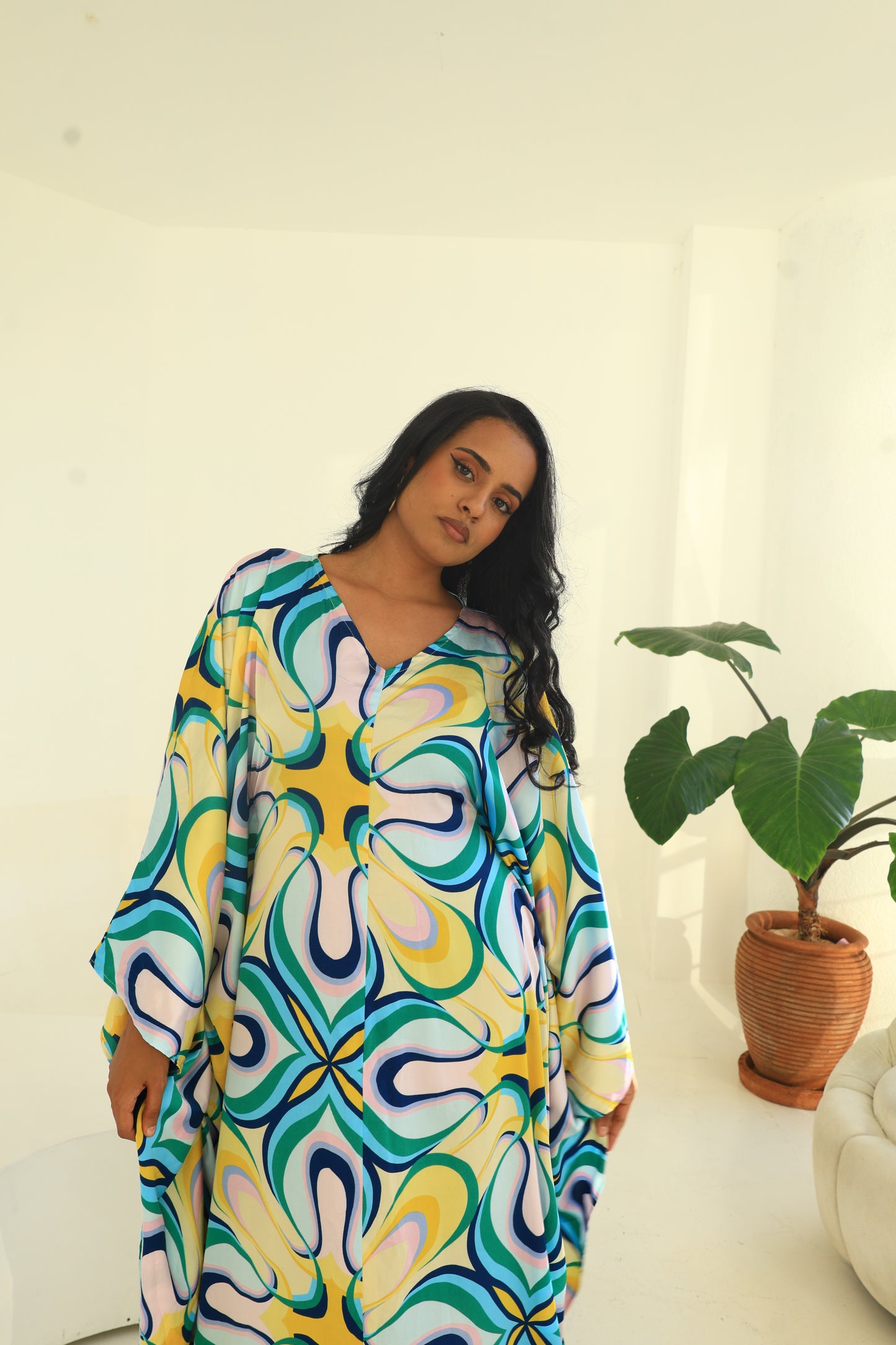 Porcelain Bloom Silk Derac - Ifrah Design