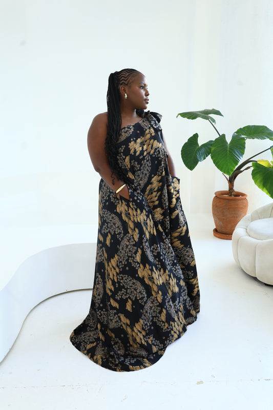 Gilded Vine Silk Derac - Amal Design