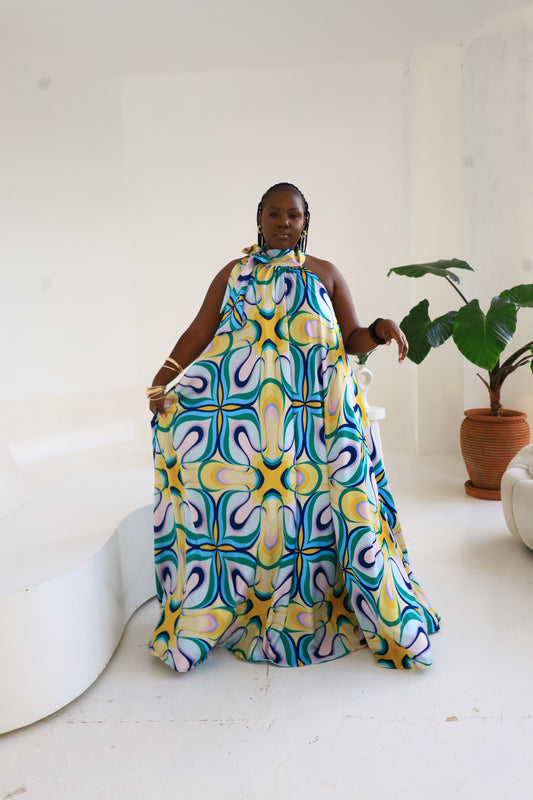 Porcelain Bloom Silk Derac - Amal Derac