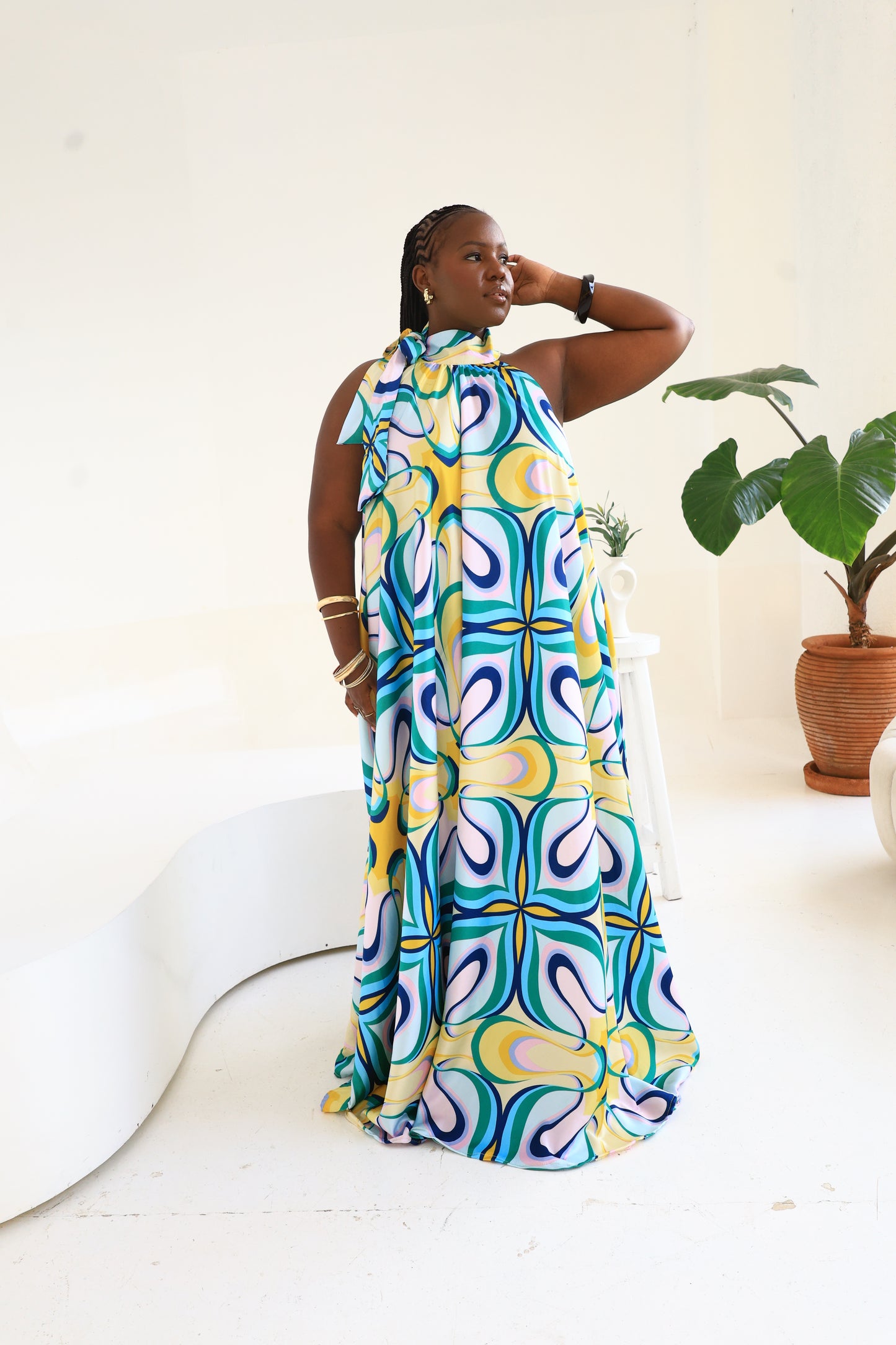 Porcelain Bloom Silk Derac - Amal Derac