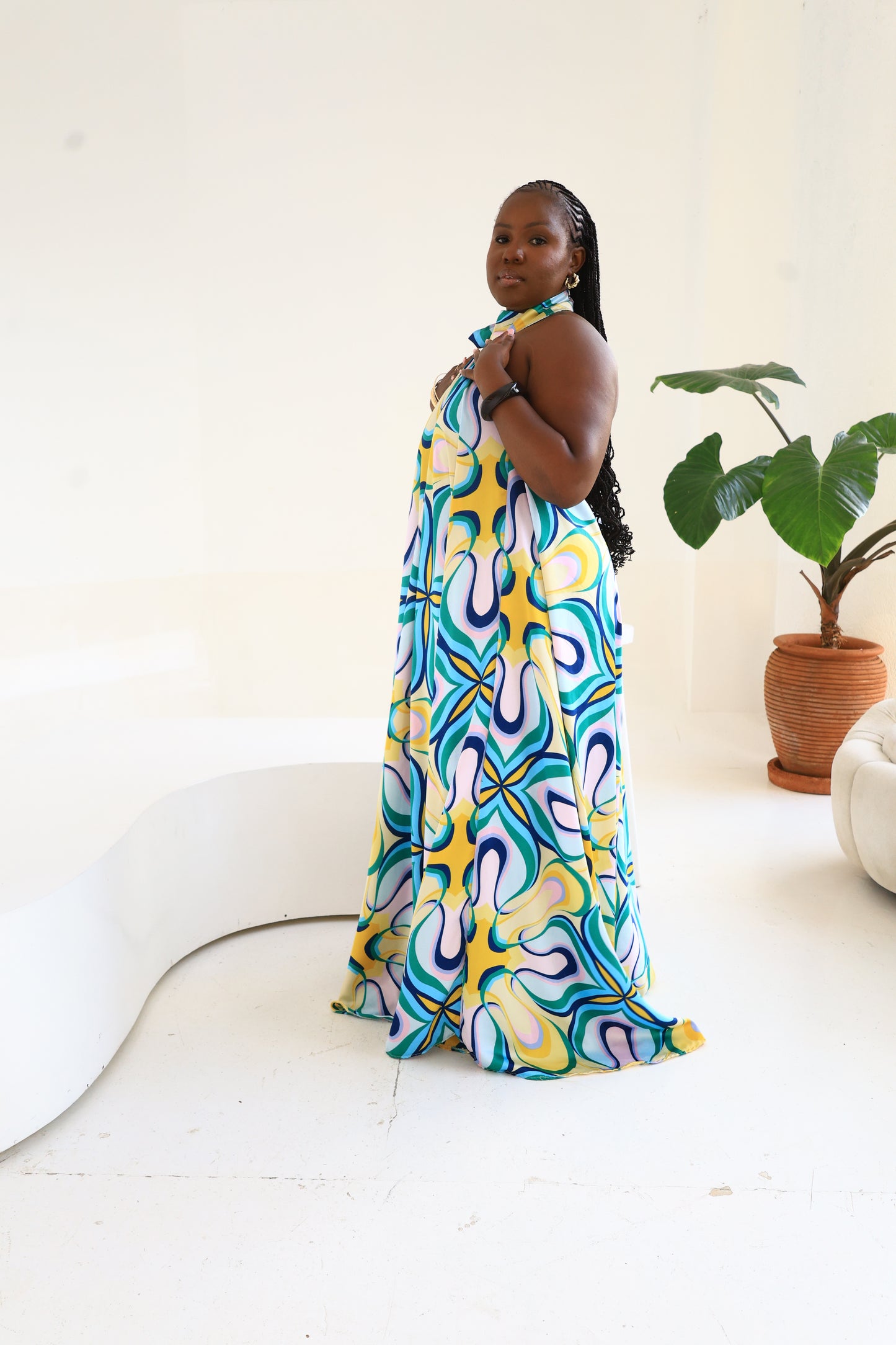 Porcelain Bloom Silk Derac - Amal Derac