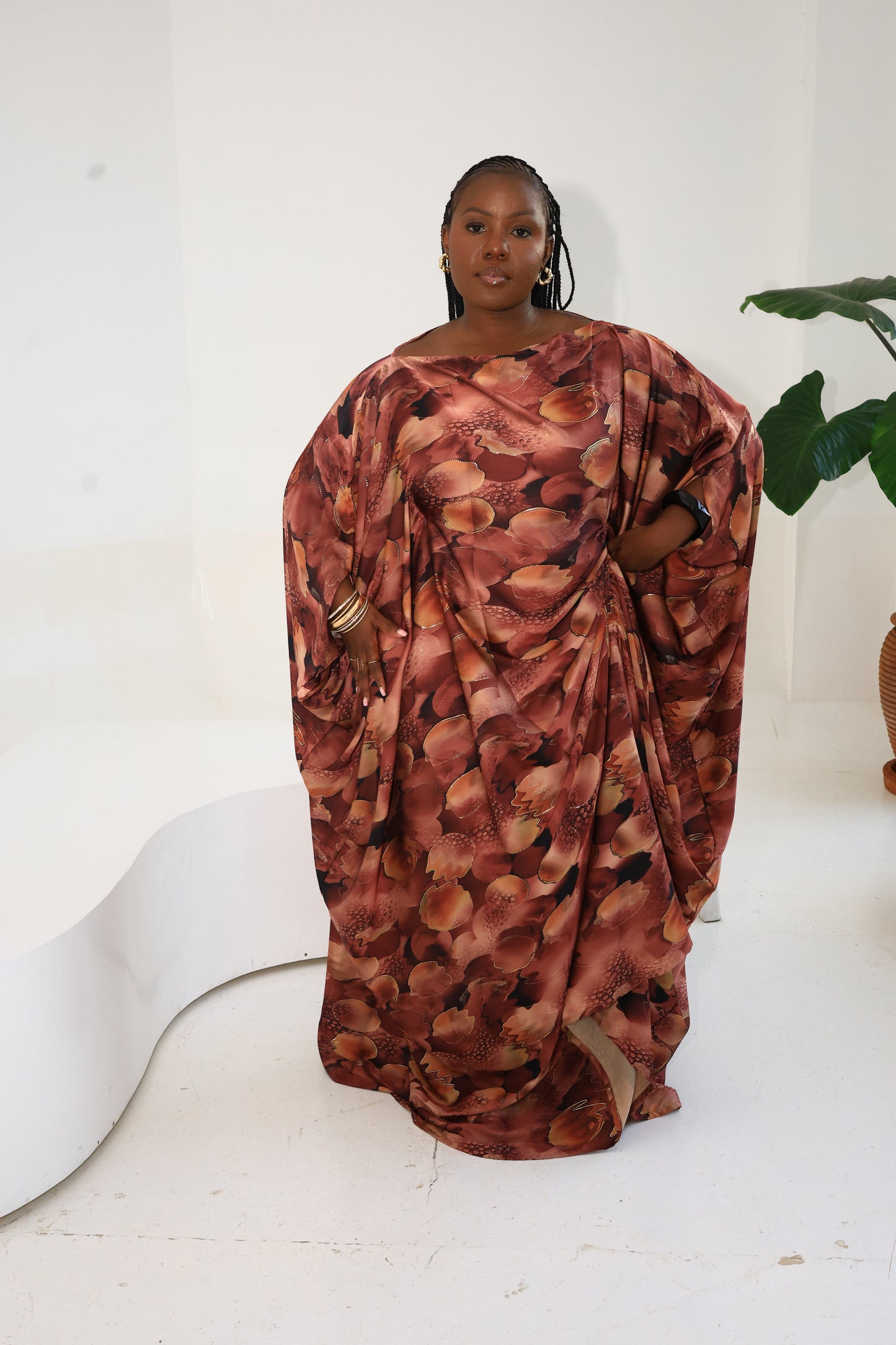 Amber Petal Silk Derac - Zahra Design