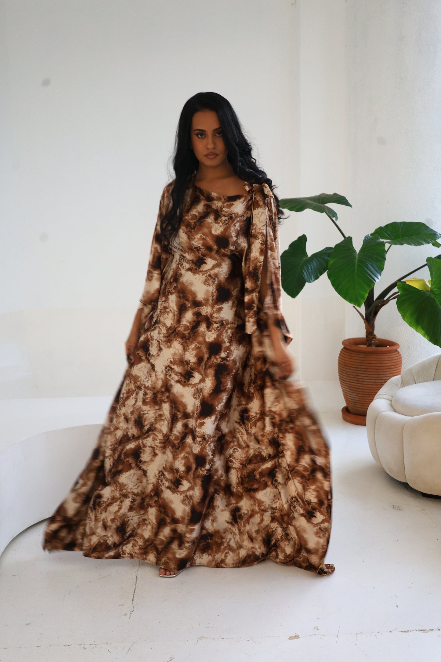 Sahara Flame Silk Derac- Bernice Design