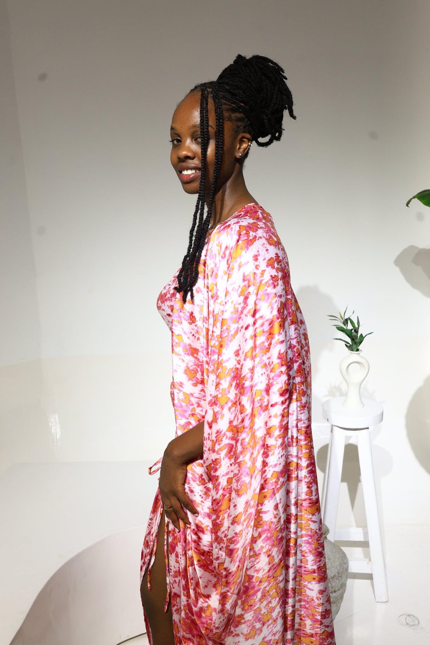 Pink Tide Silk Derac- Kiara Design